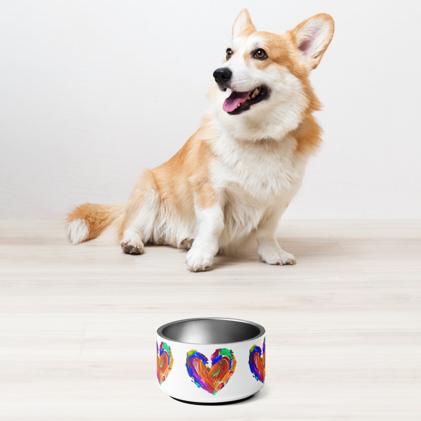 Painted Heart - Pet bowl