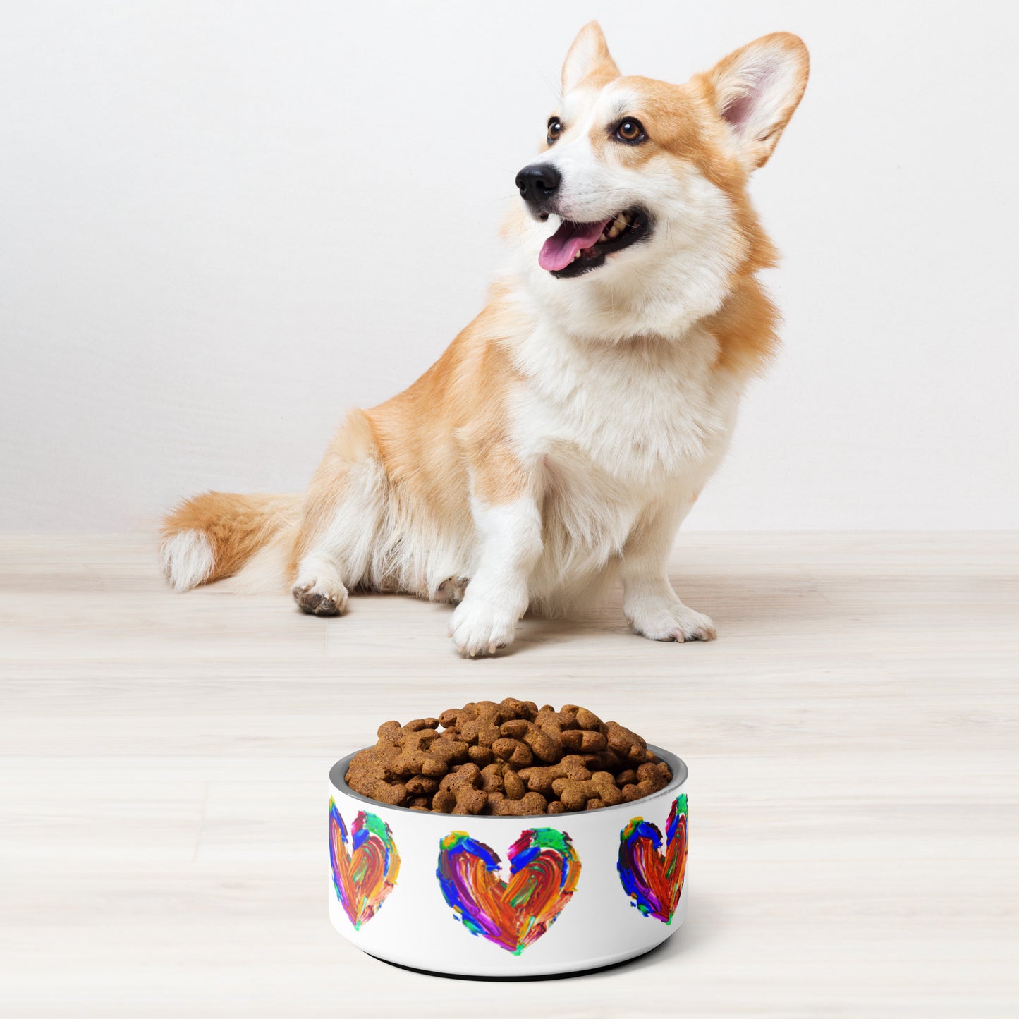 Painted Heart - Pet bowl