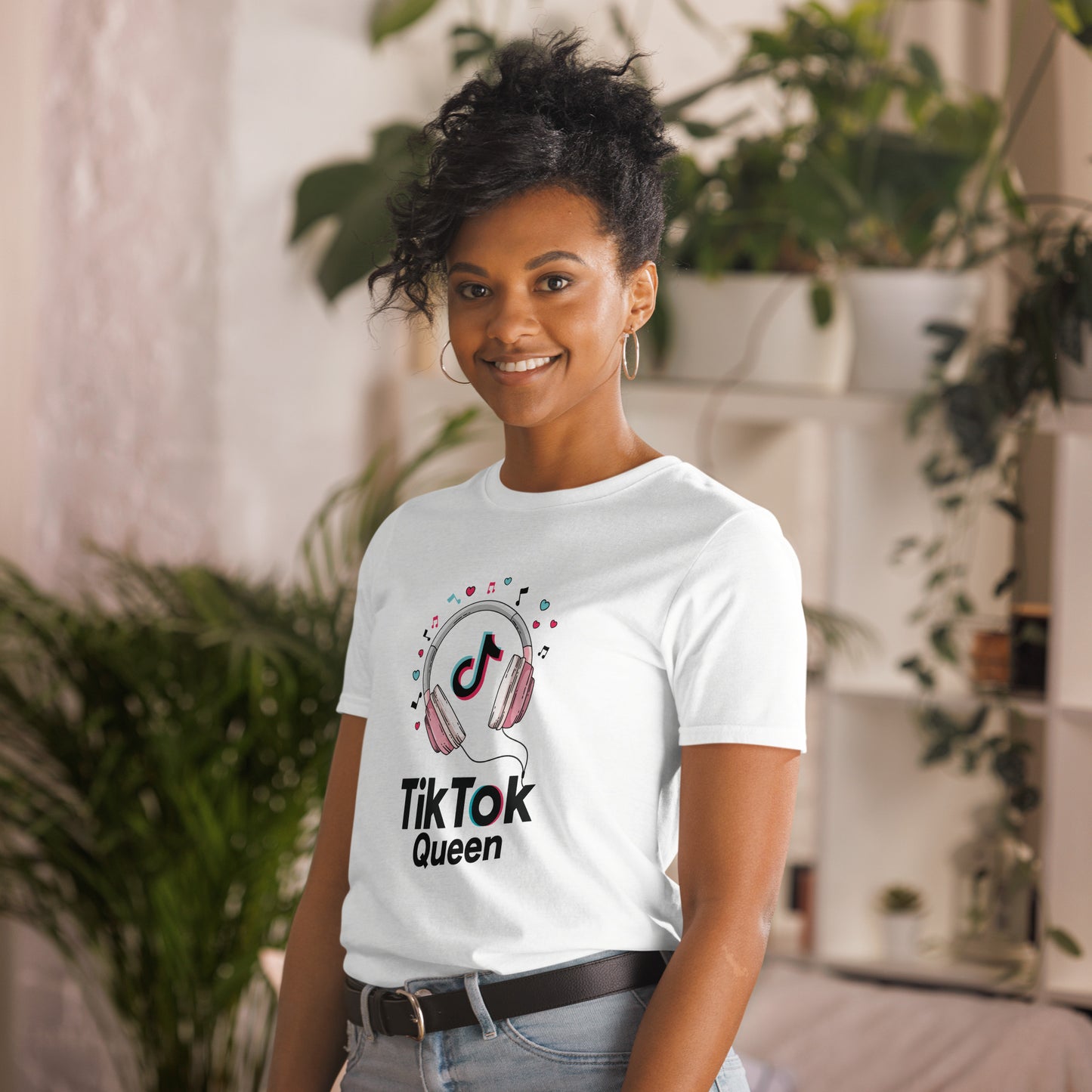 Tik Tok Queen- Unisex T-Shirt in white