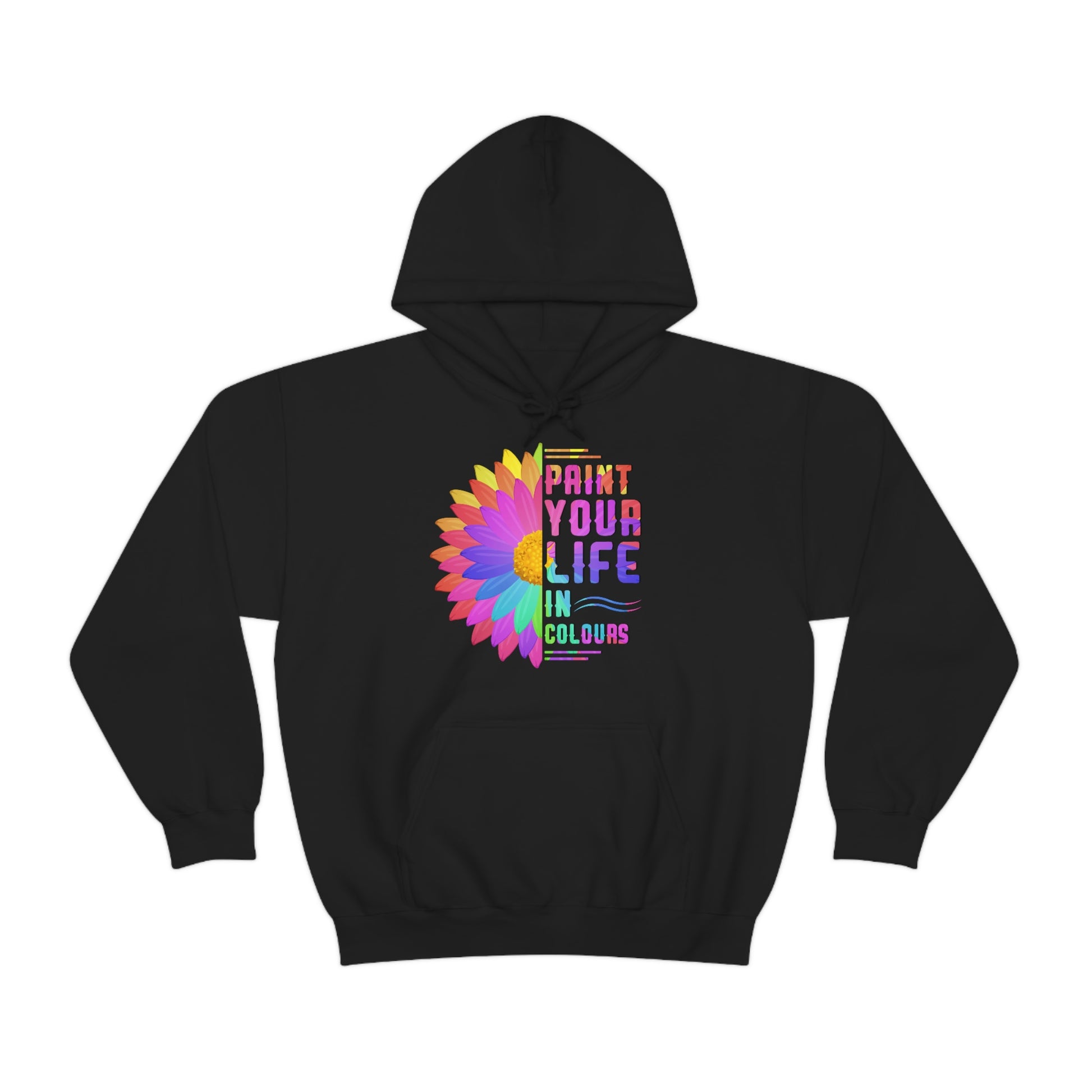 Paint your life in colours - Unisex Heavy Blend™ Hooded Sweatshirt - HobbyMeFree