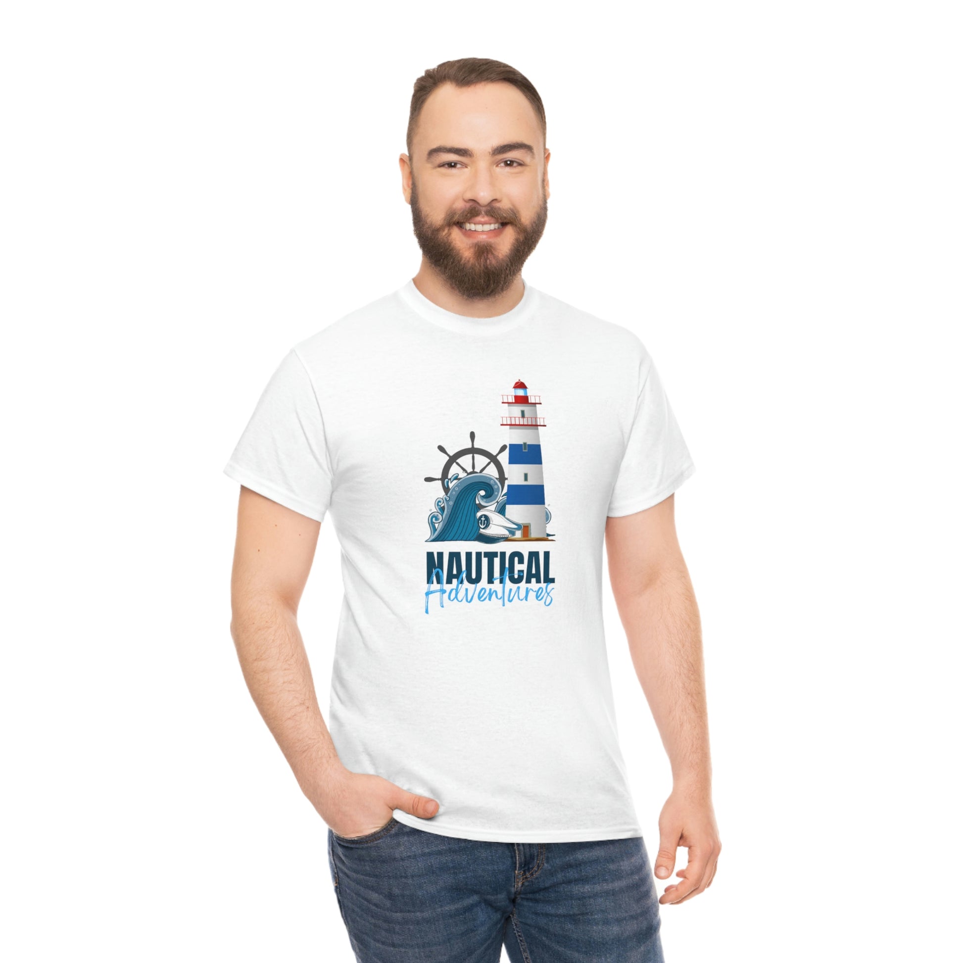 Nautical adventures - Unisex Heavy Cotton Tee - HobbyMeFree