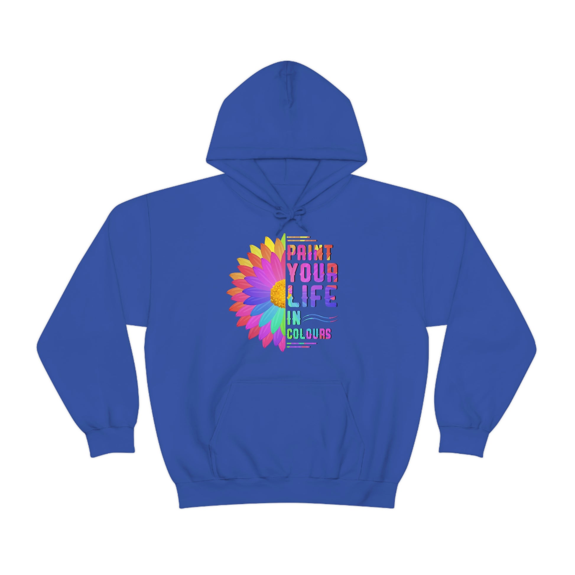 Paint your life in colours - Unisex Heavy Blend™ Hooded Sweatshirt - HobbyMeFree