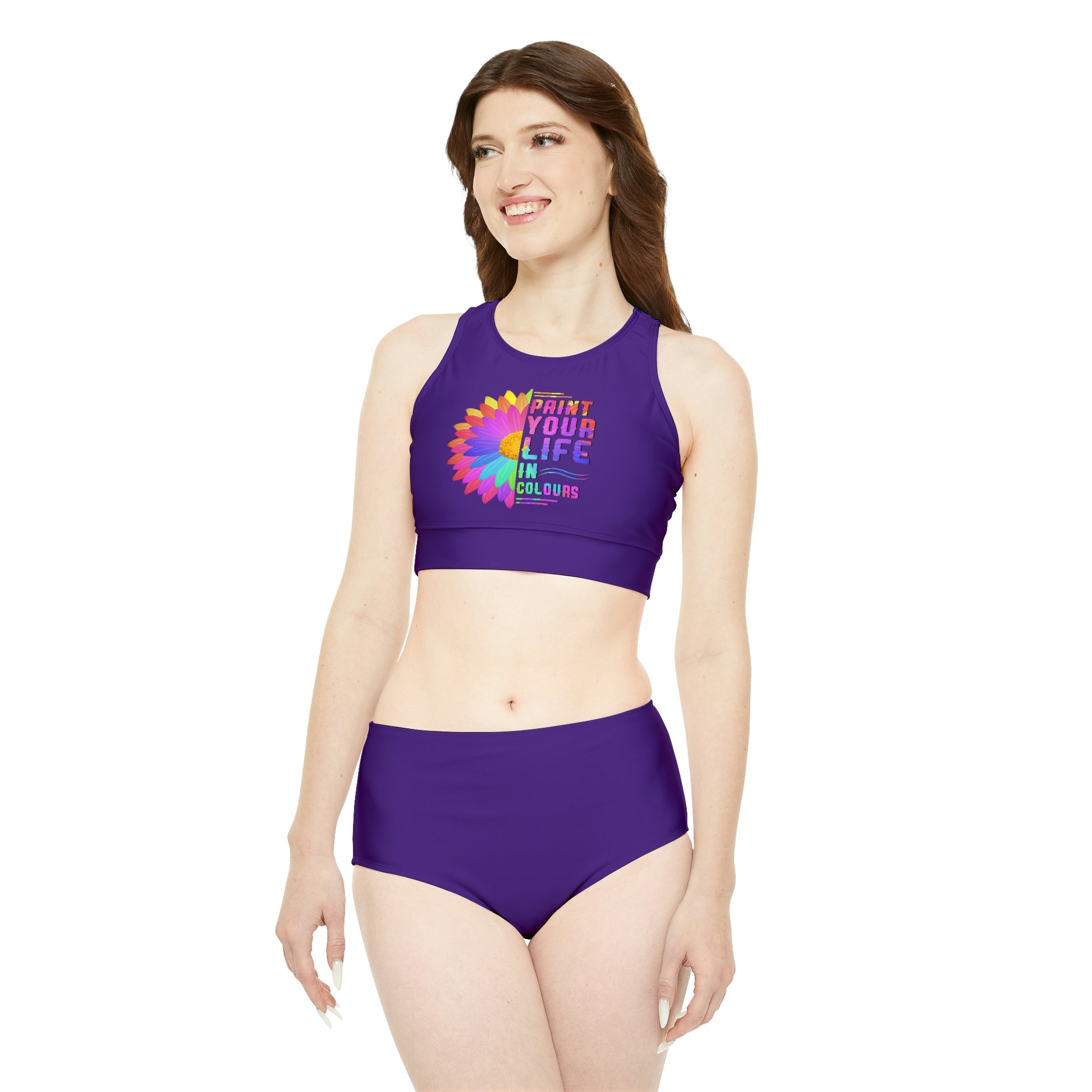 Paint your life in colours - Sporty Bikini Set - HobbyMeFree