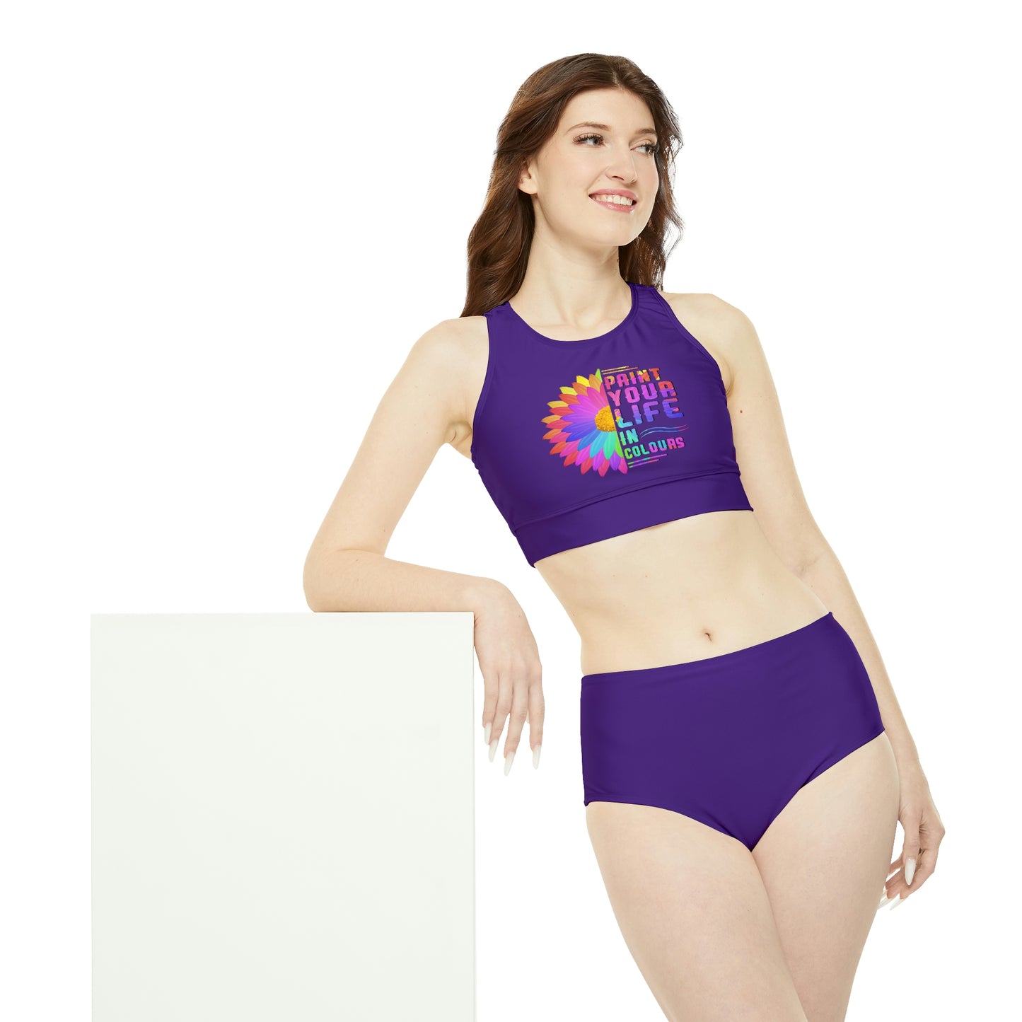 Paint your life in colours - Sporty Bikini Set - HobbyMeFree