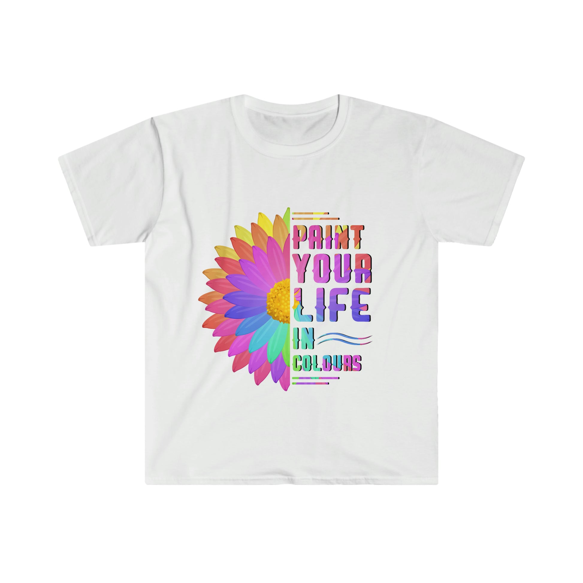 Paint your life in colours - Unisex Softstyle T-Shirt - HobbyMeFree