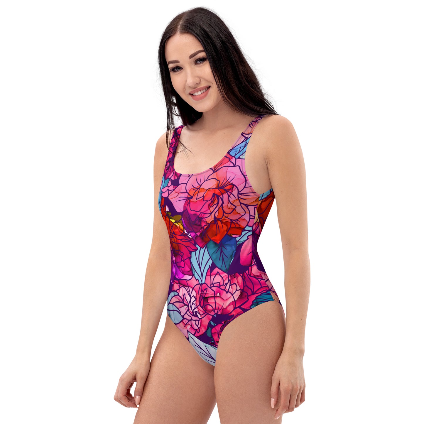 Summer Flowers - One-Piece Swimsuit - HobbyMeFree