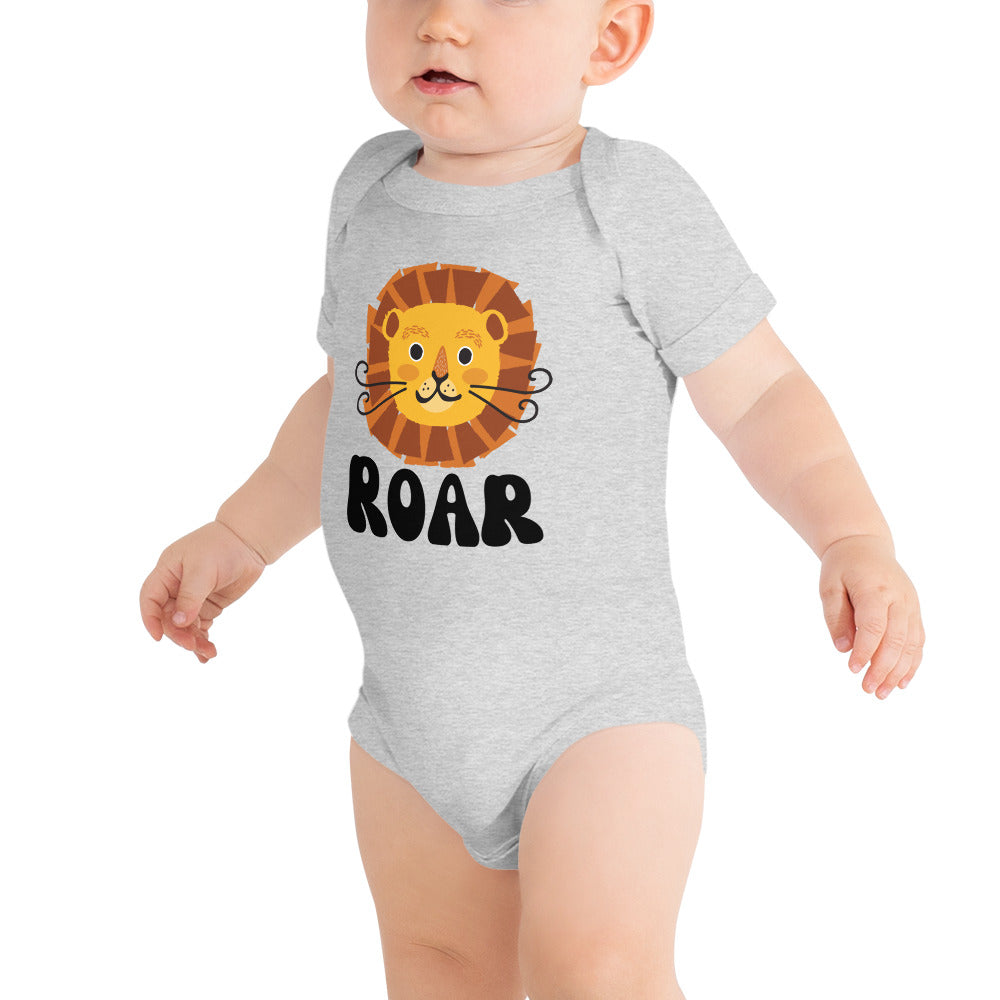 Roar Lion - Baby short sleeve one piece - HobbyMeFree