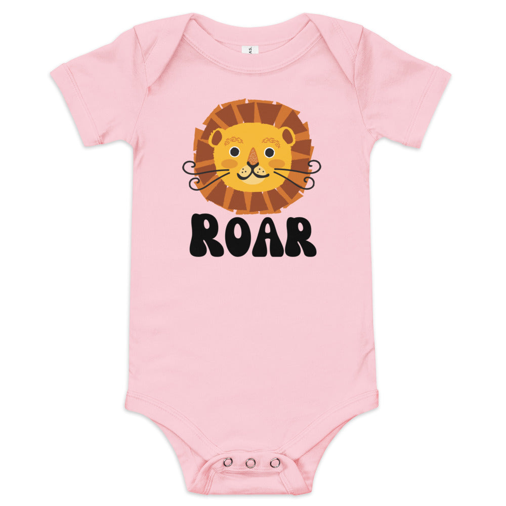 Roar Lion - Baby short sleeve one piece - HobbyMeFree