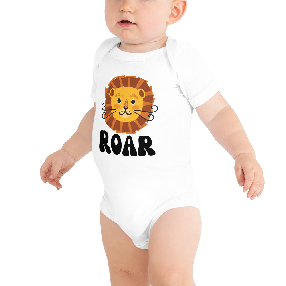 Roar Lion - Baby short sleeve one piece - HobbyMeFree