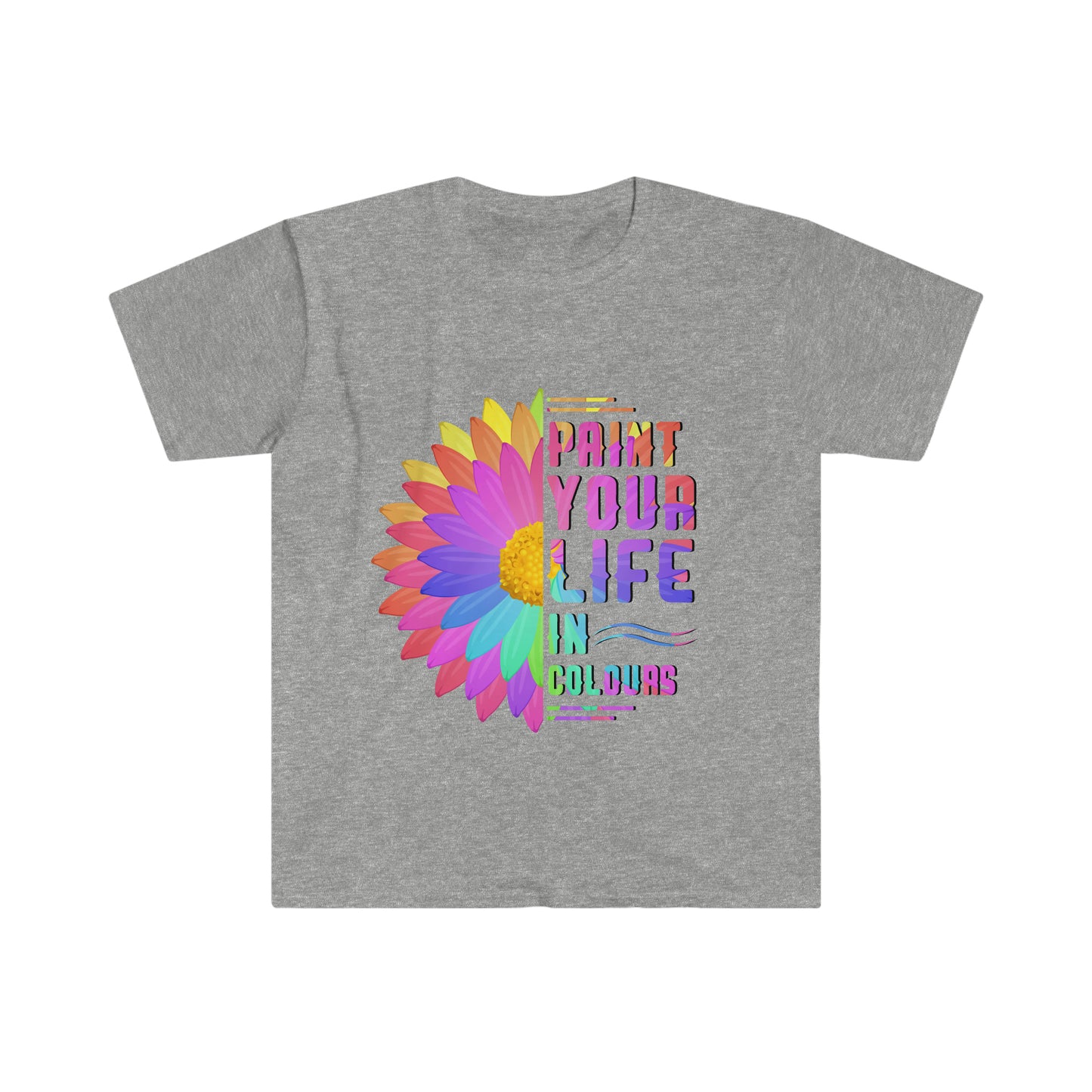 Paint your life in colours - Unisex Softstyle T-Shirt - HobbyMeFree