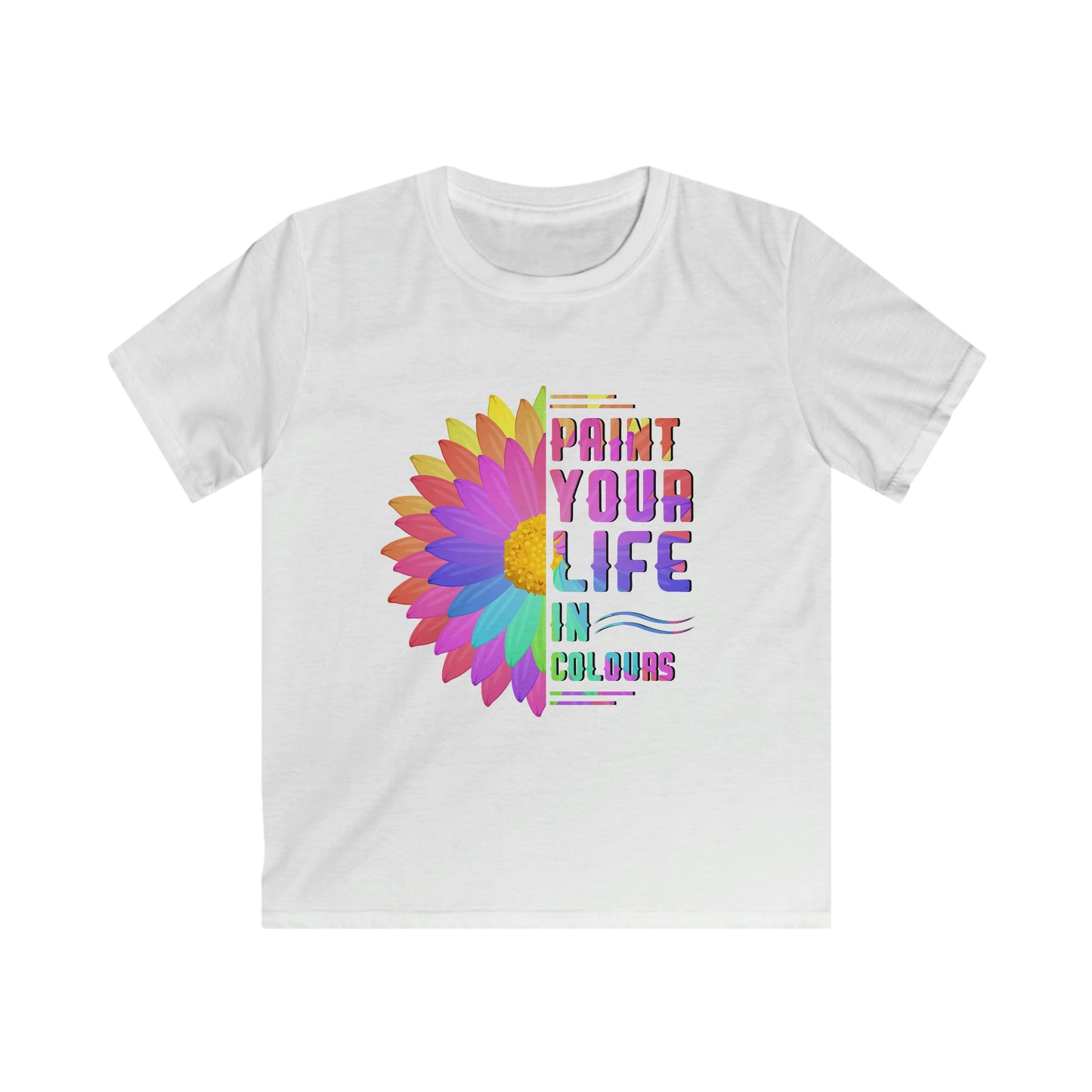 Paint your life in colours - Kids Softstyle T-shirt - HobbyMeFree