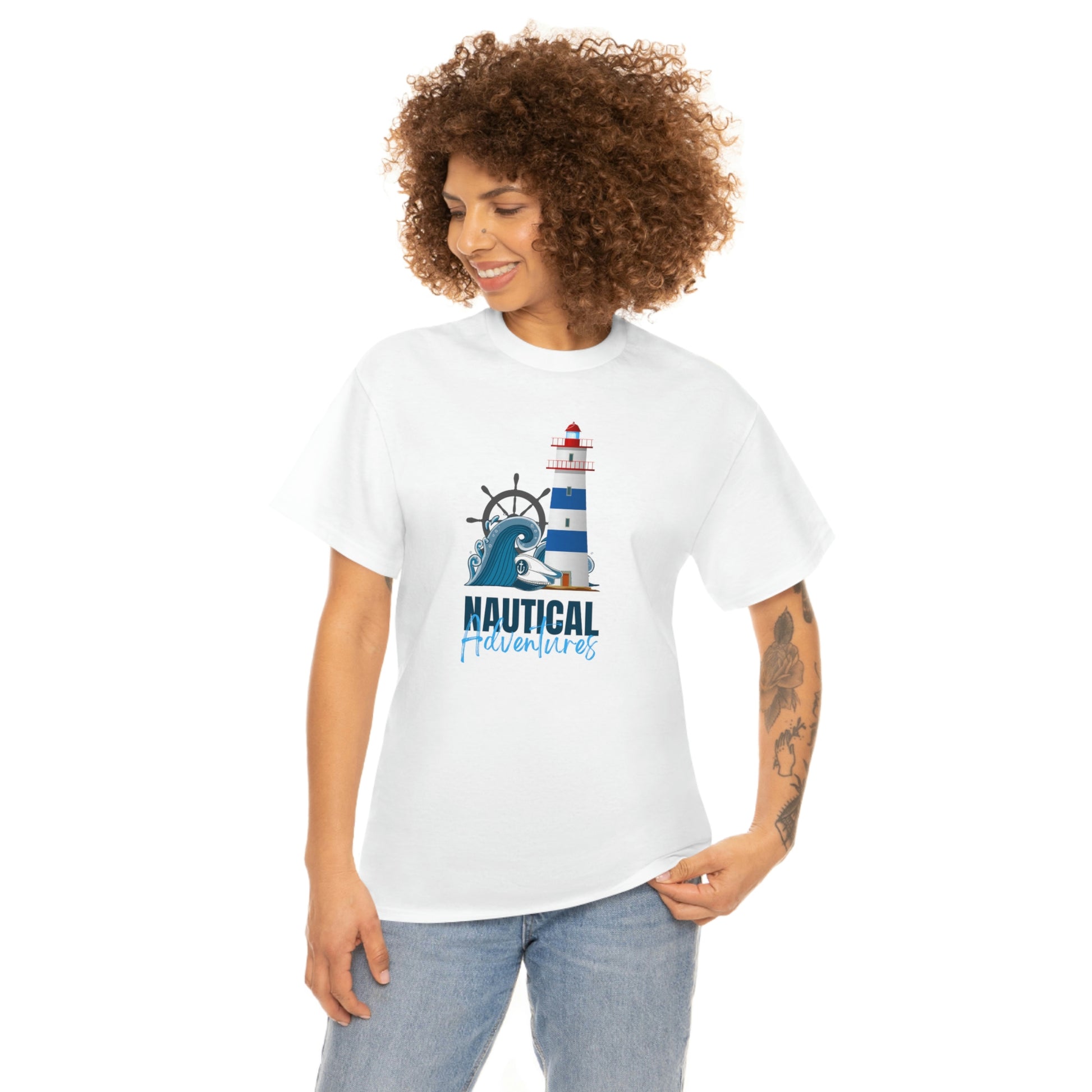 Nautical adventures - Unisex Heavy Cotton Tee - HobbyMeFree