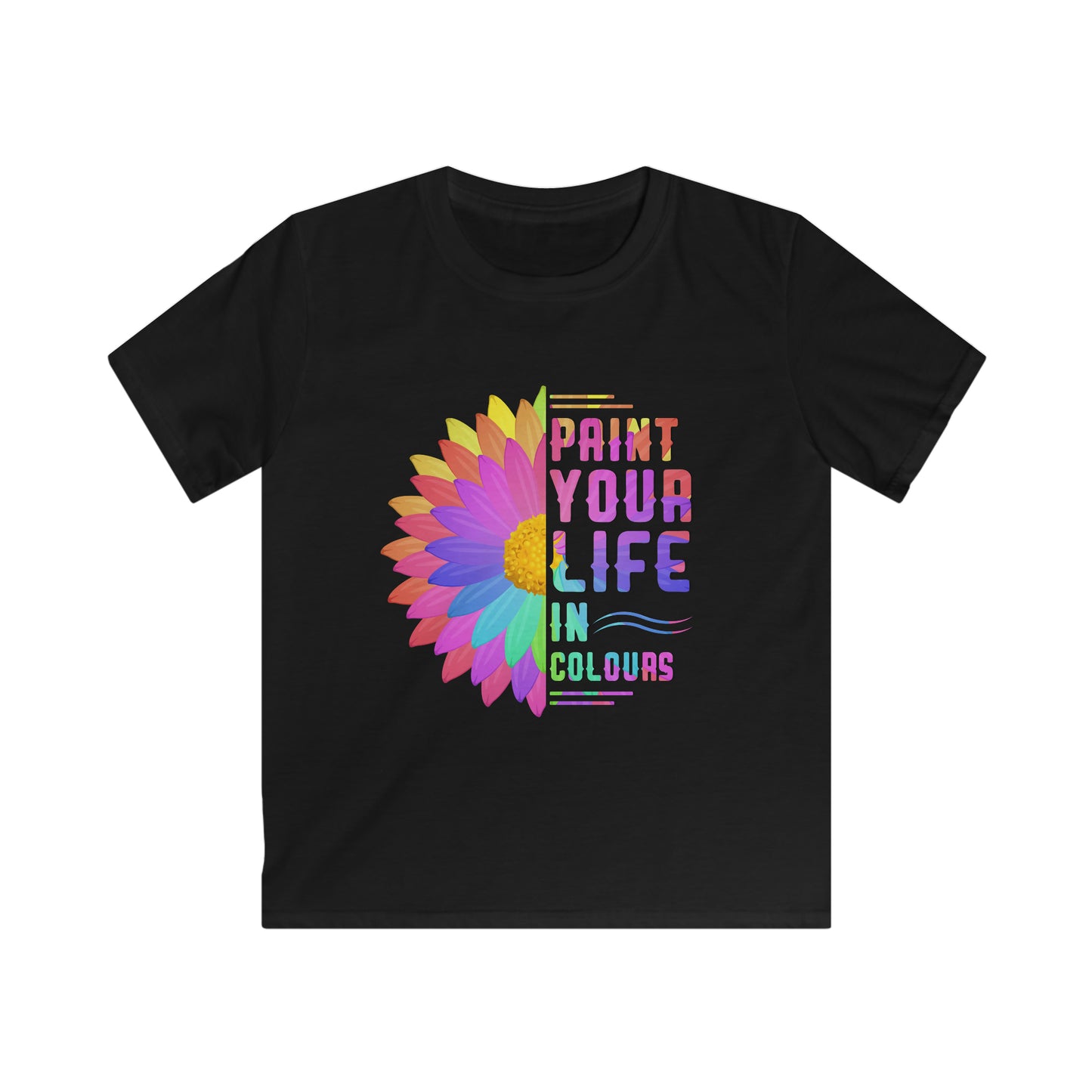 Paint your life in colours - Kids Softstyle T-shirt - HobbyMeFree