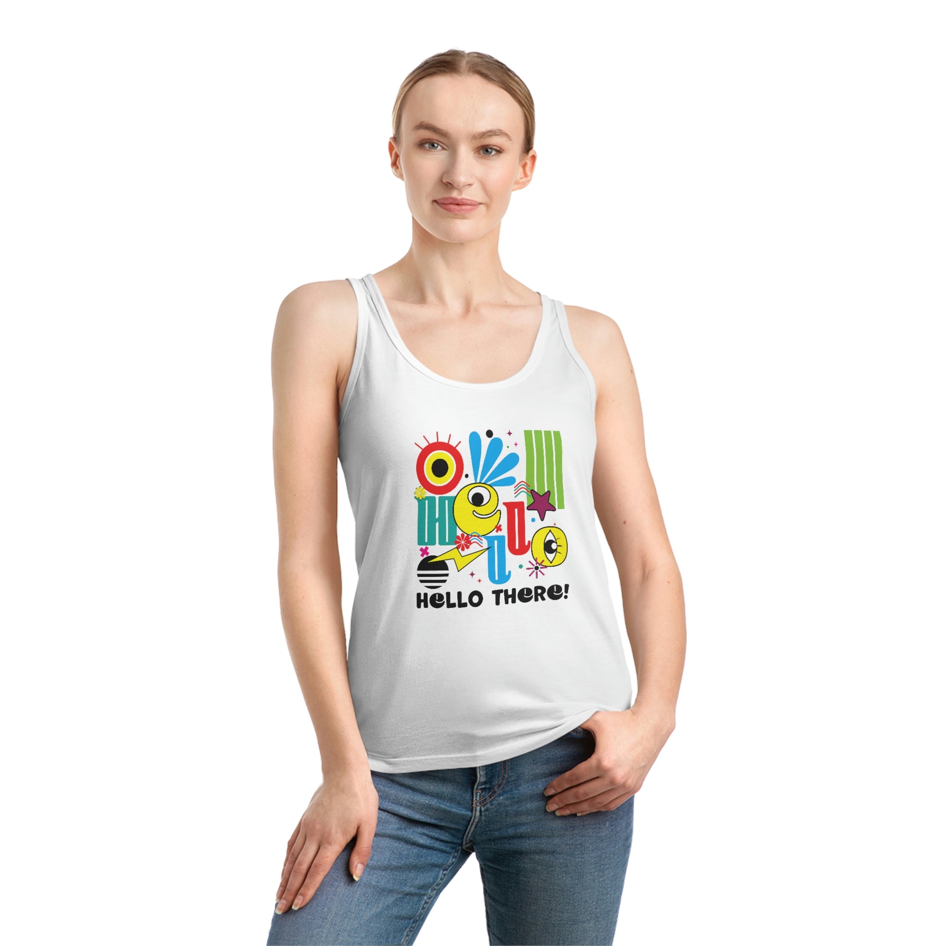 Hello There - Colorful Women's Dreamer Tank Top - HobbyMeFree