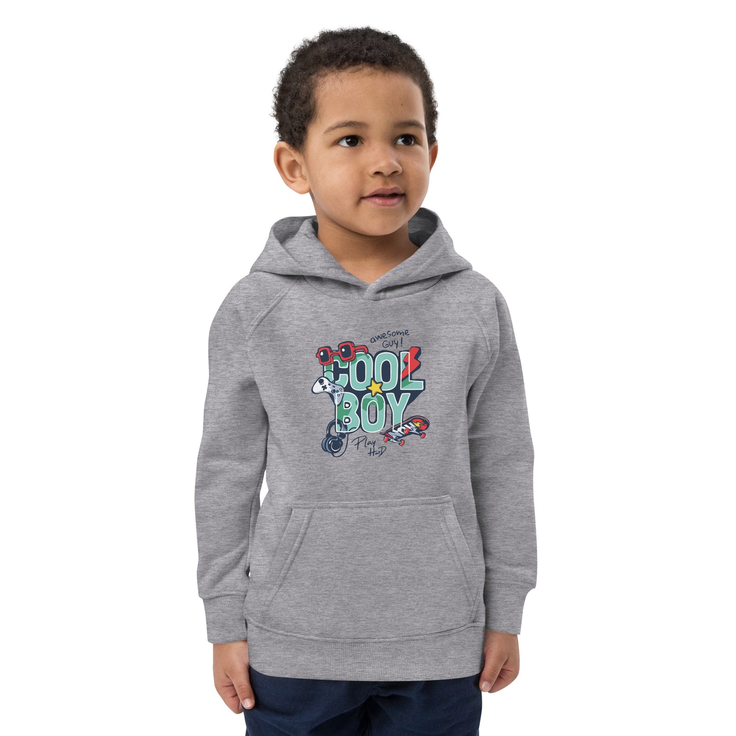 Gamer Cool Boy - Kids eco hoodie - HobbyMeFree