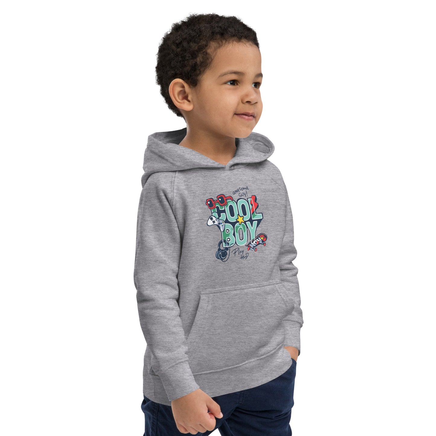 Gamer Cool Boy - Kids eco hoodie - HobbyMeFree