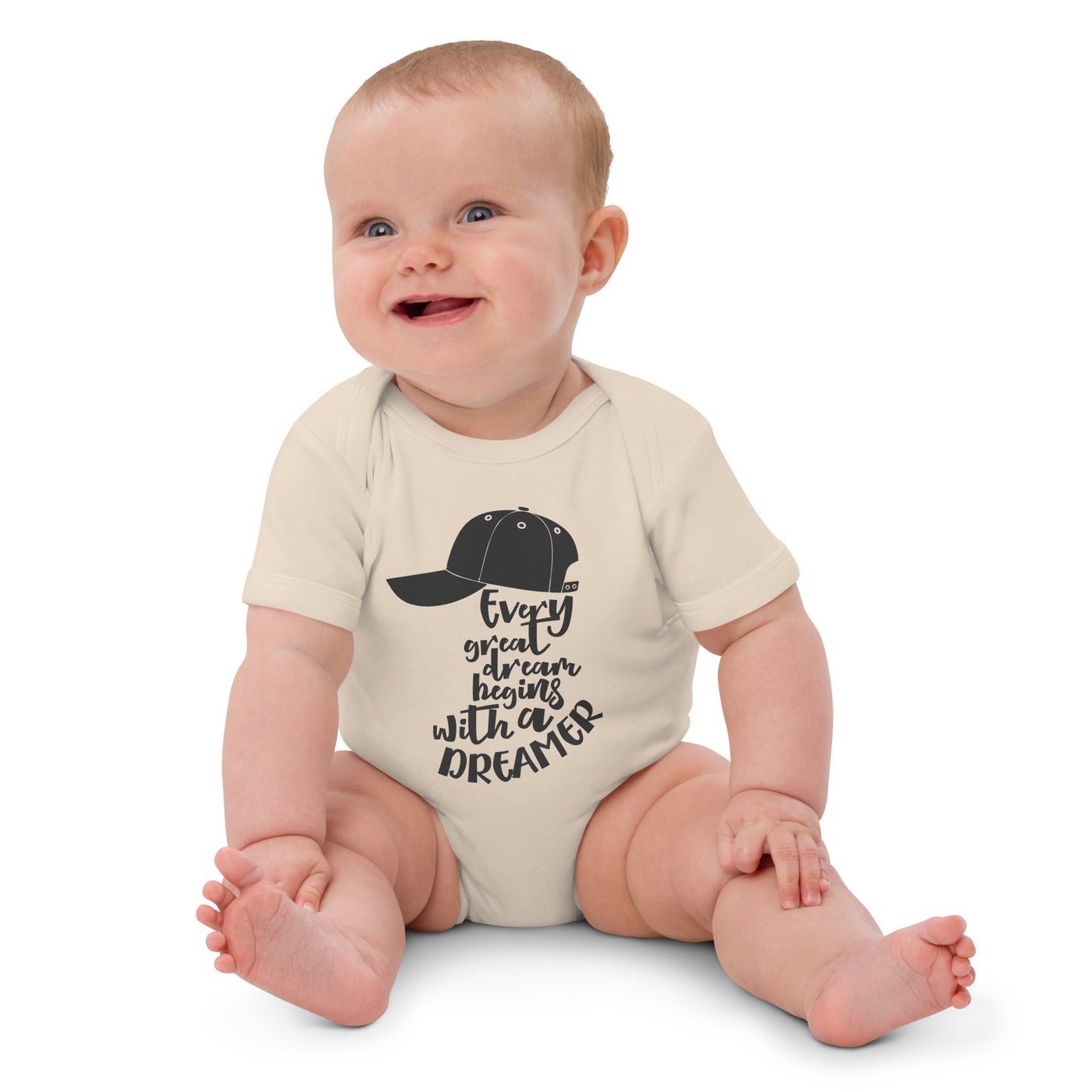 Dreamer - Organic cotton baby bodysuit - HobbyMeFree