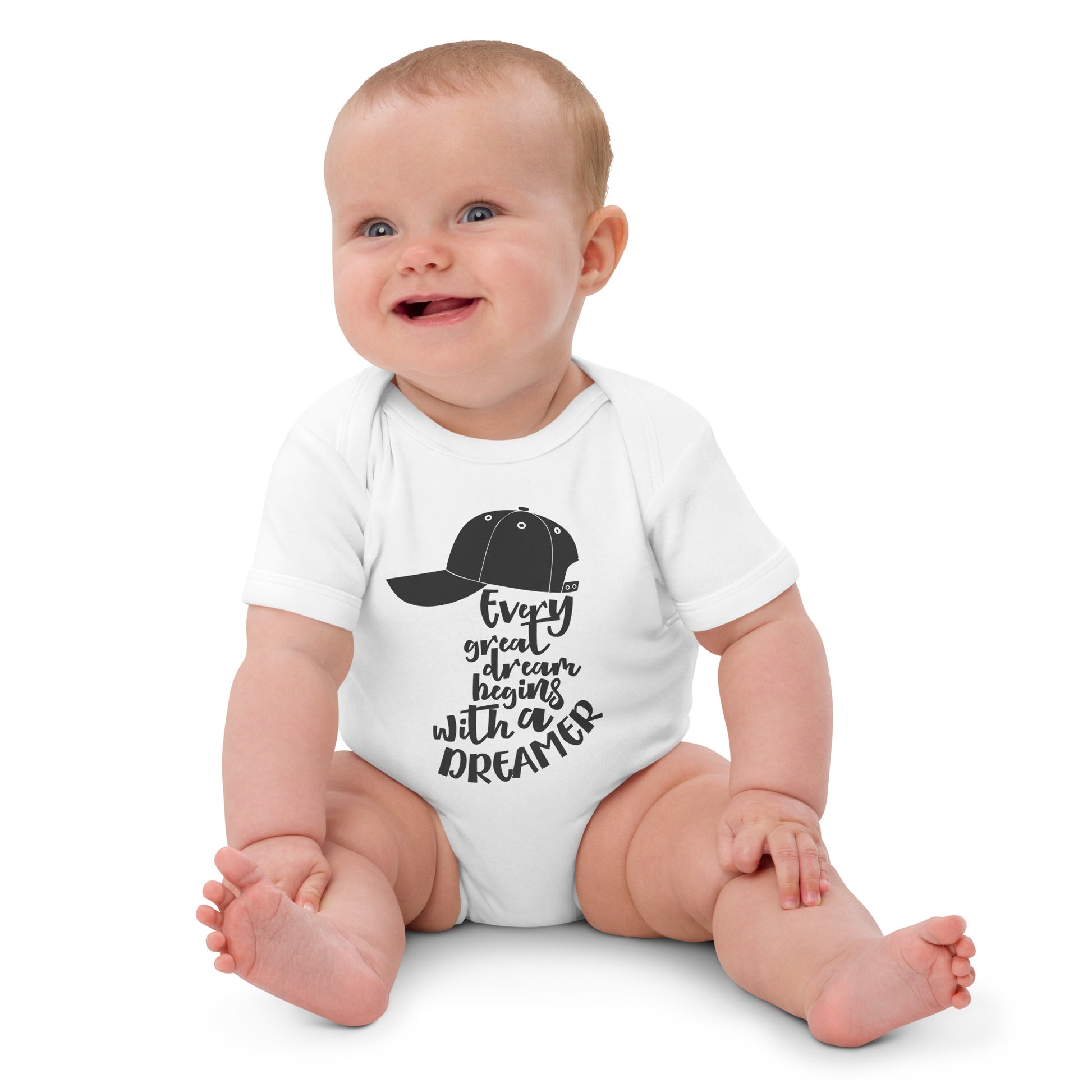 Dreamer - Organic cotton baby bodysuit - HobbyMeFree