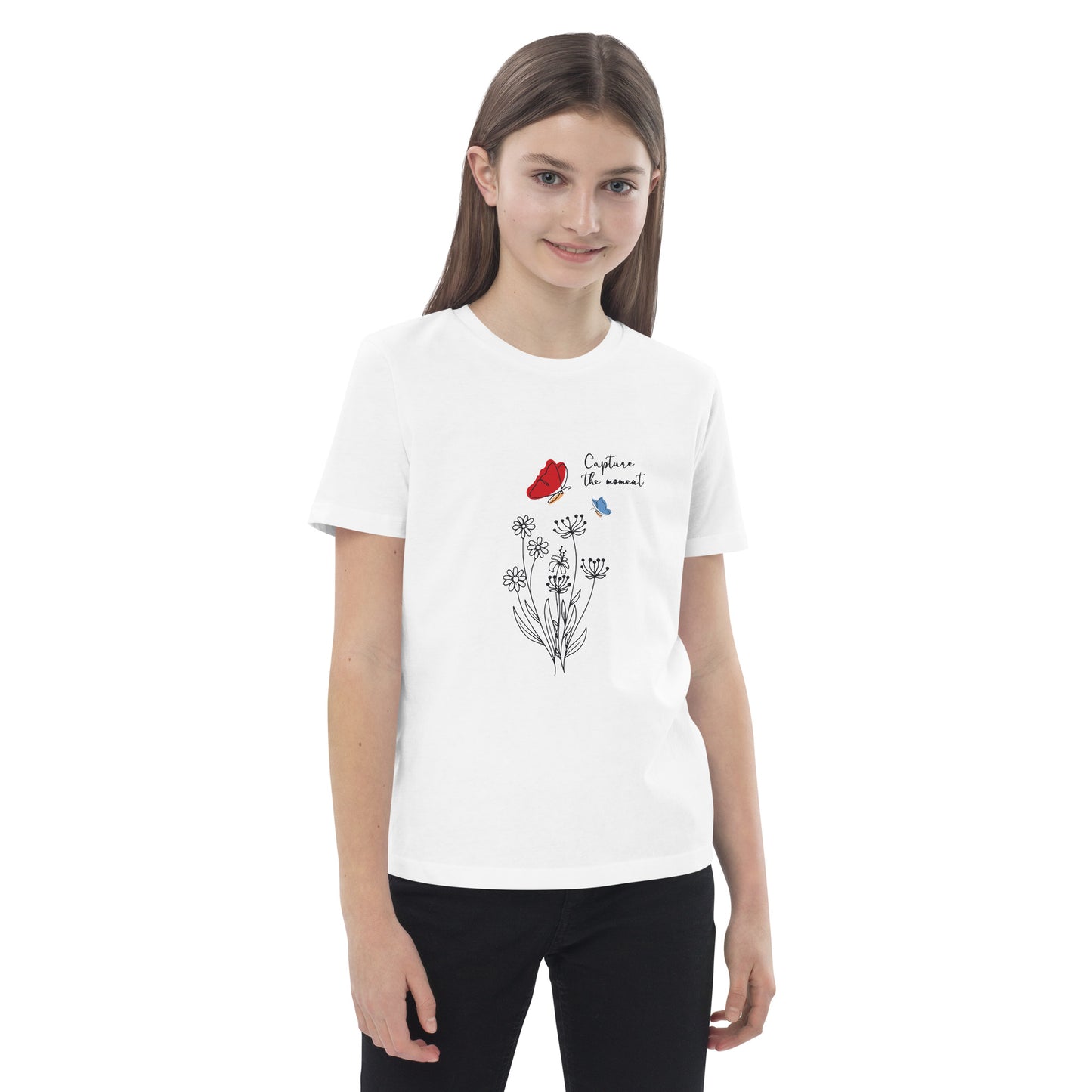 Capture the moment butterfly - Organic cotton kids t-shirt - HobbyMeFree