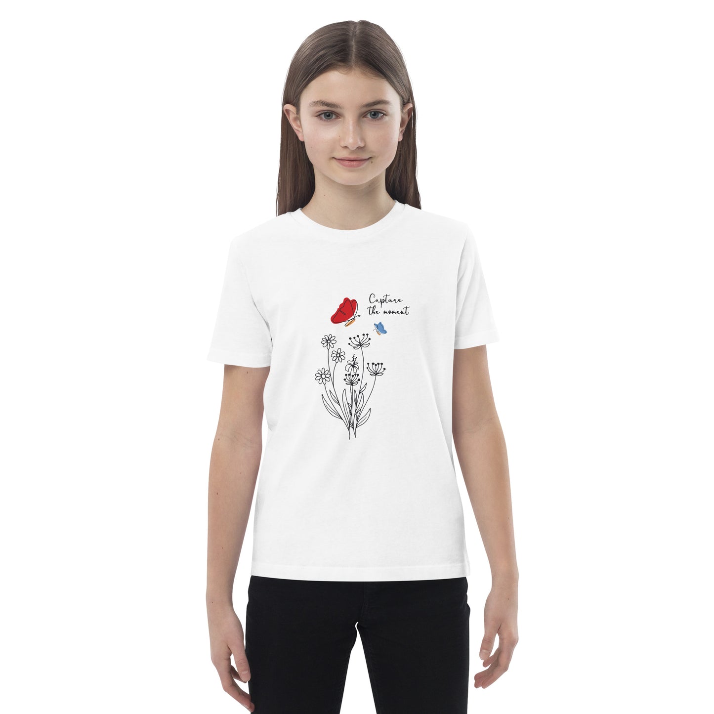 Capture the moment butterfly - Organic cotton kids t-shirt - HobbyMeFree