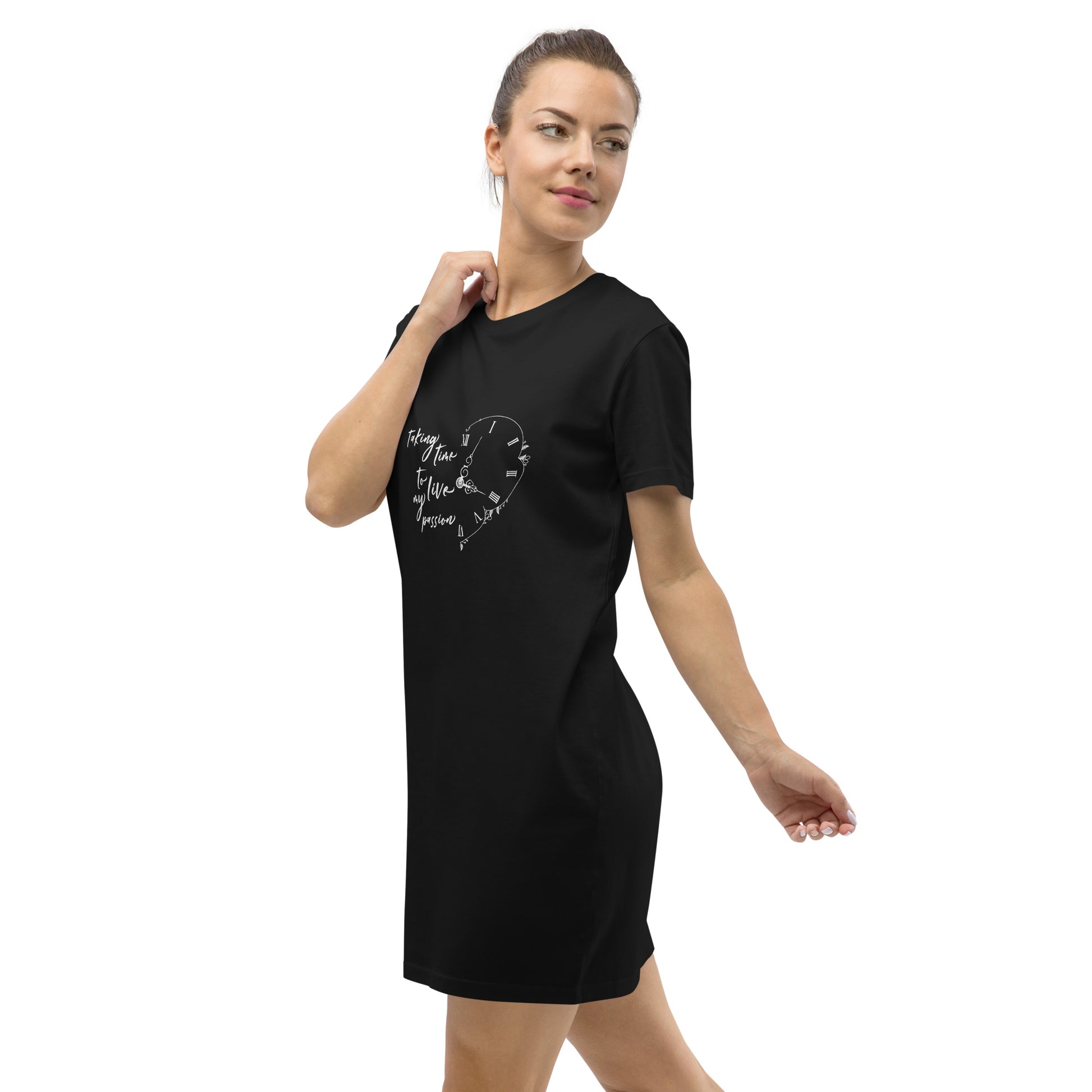 Taking time for my passion - Organic cotton t-shirt dress - HobbyMeFree