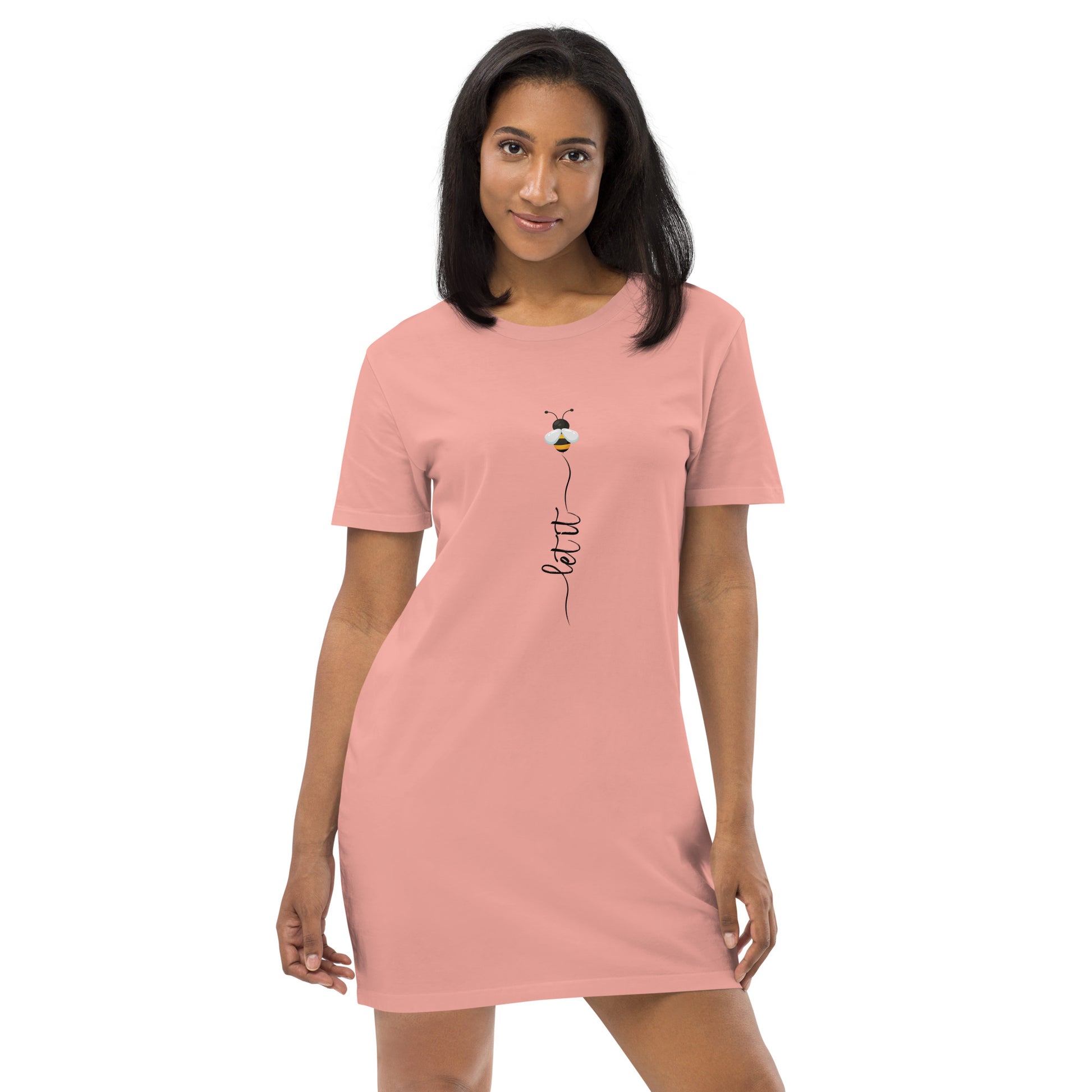 Let It Bee - Organic cotton t-shirt dress - HobbyMeFree