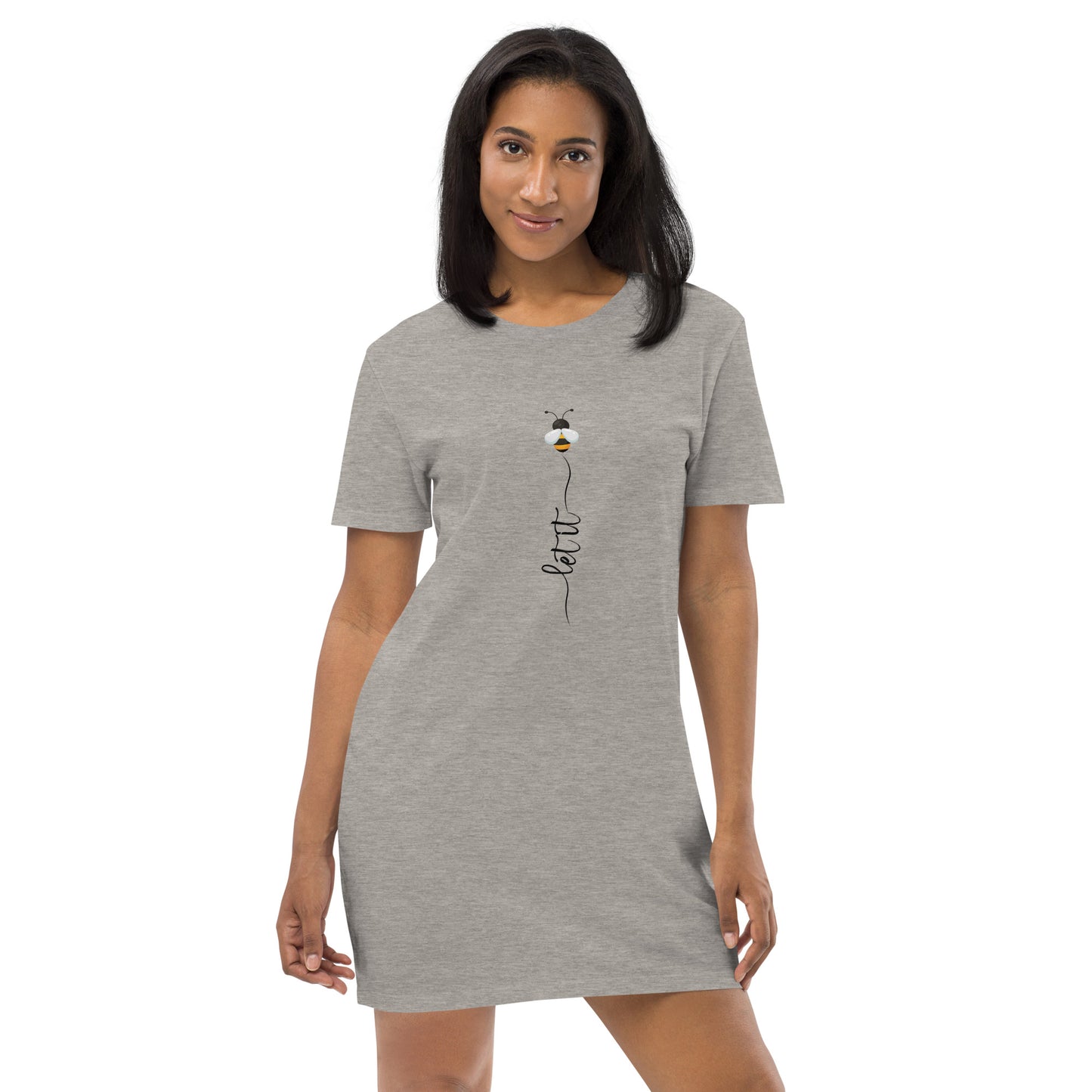 Let It Bee - Organic cotton t-shirt dress - HobbyMeFree