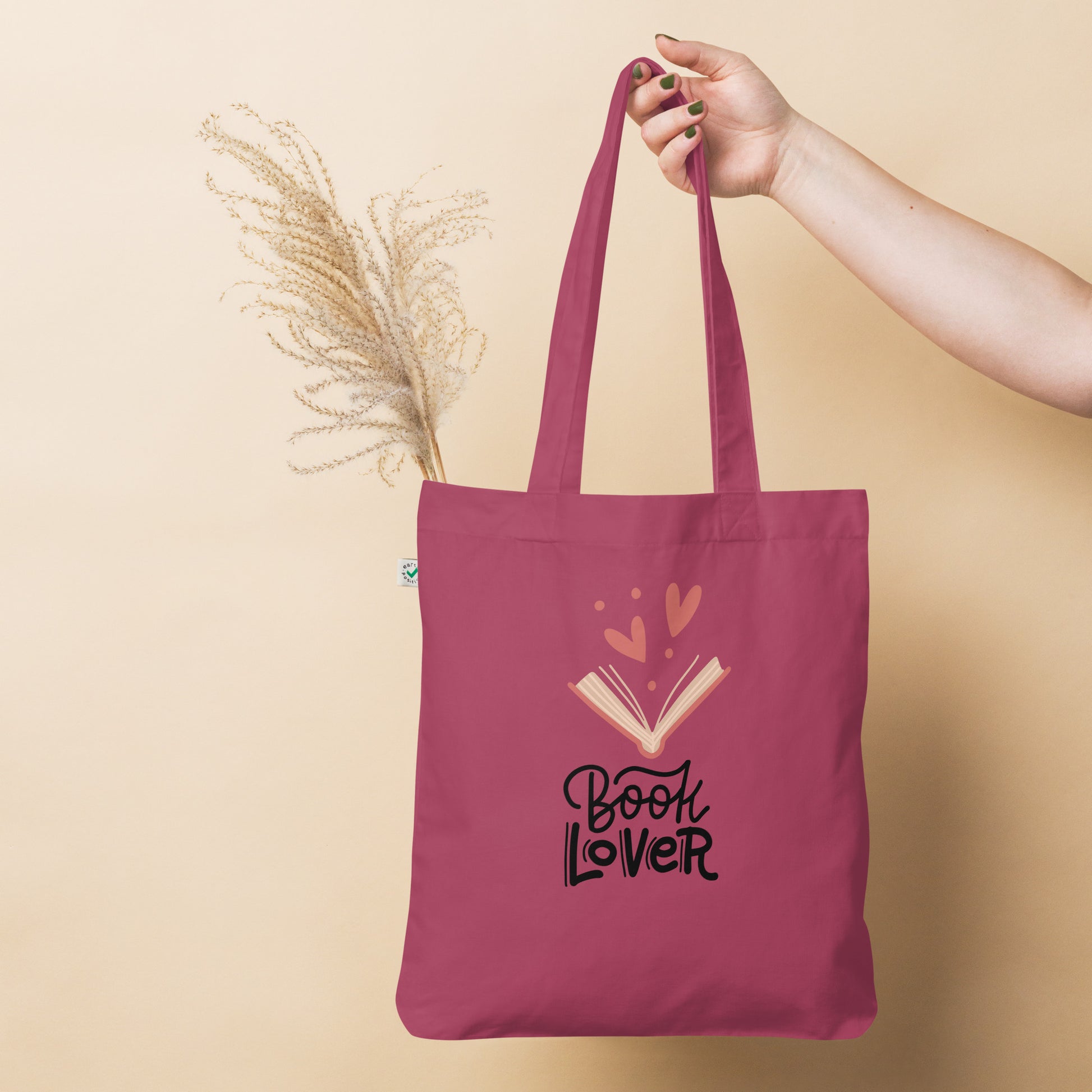 Book Lover - Organic fashion tote bag - HobbyMeFree