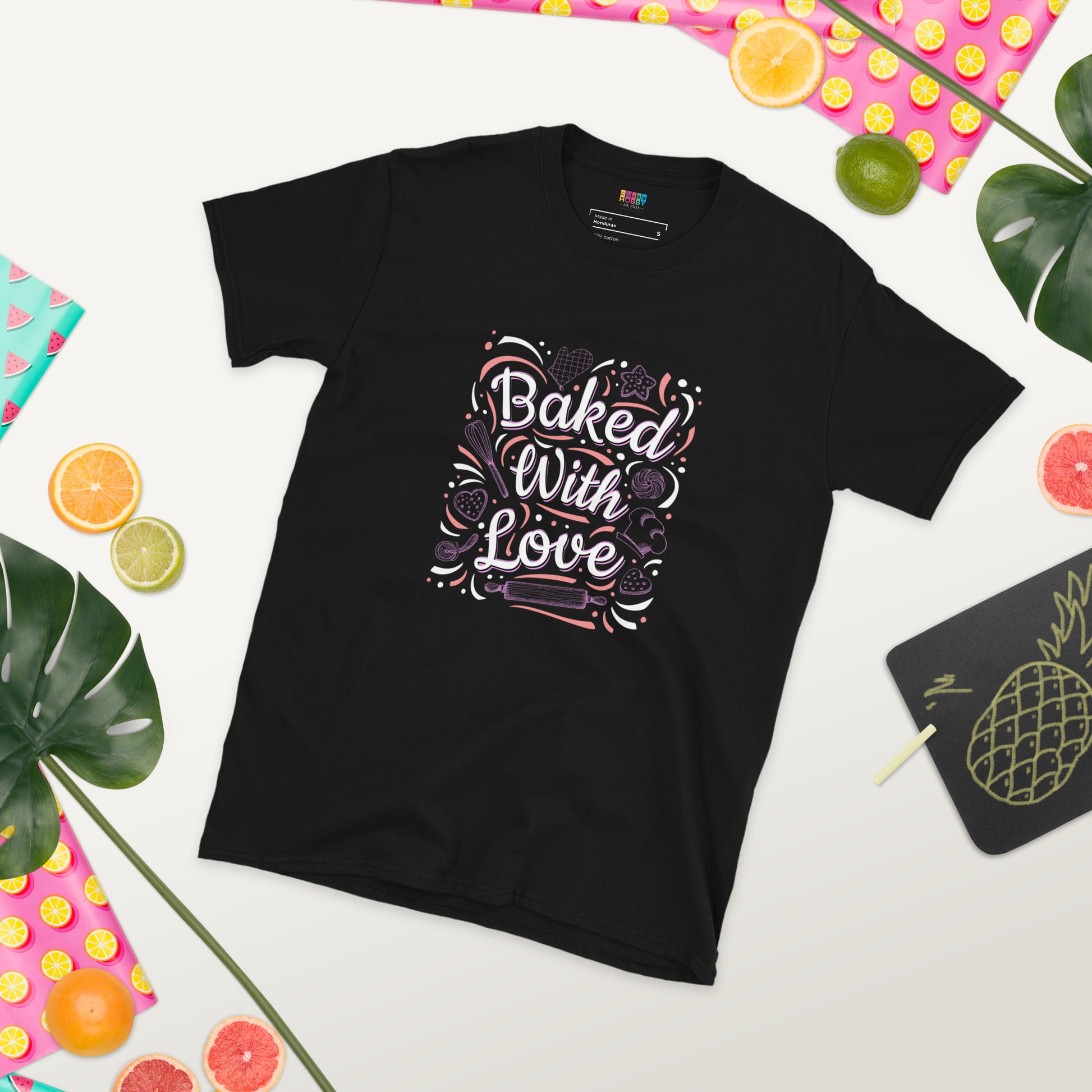 Baked with love - Short-Sleeve Unisex T-Shirt - HobbyMeFree