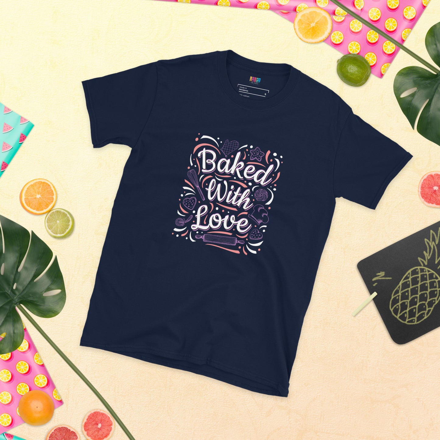 Baked with love - Short-Sleeve Unisex T-Shirt - HobbyMeFree