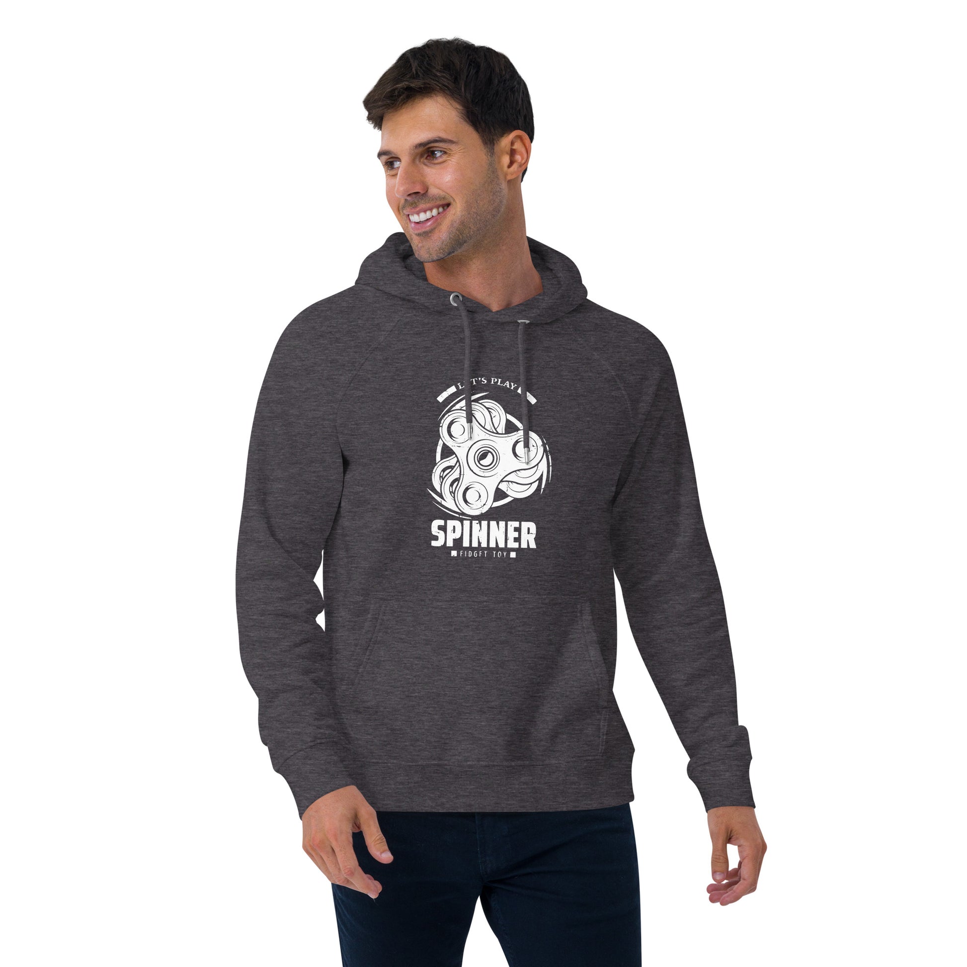 Spinner - Men eco raglan hoodie - HobbyMeFree