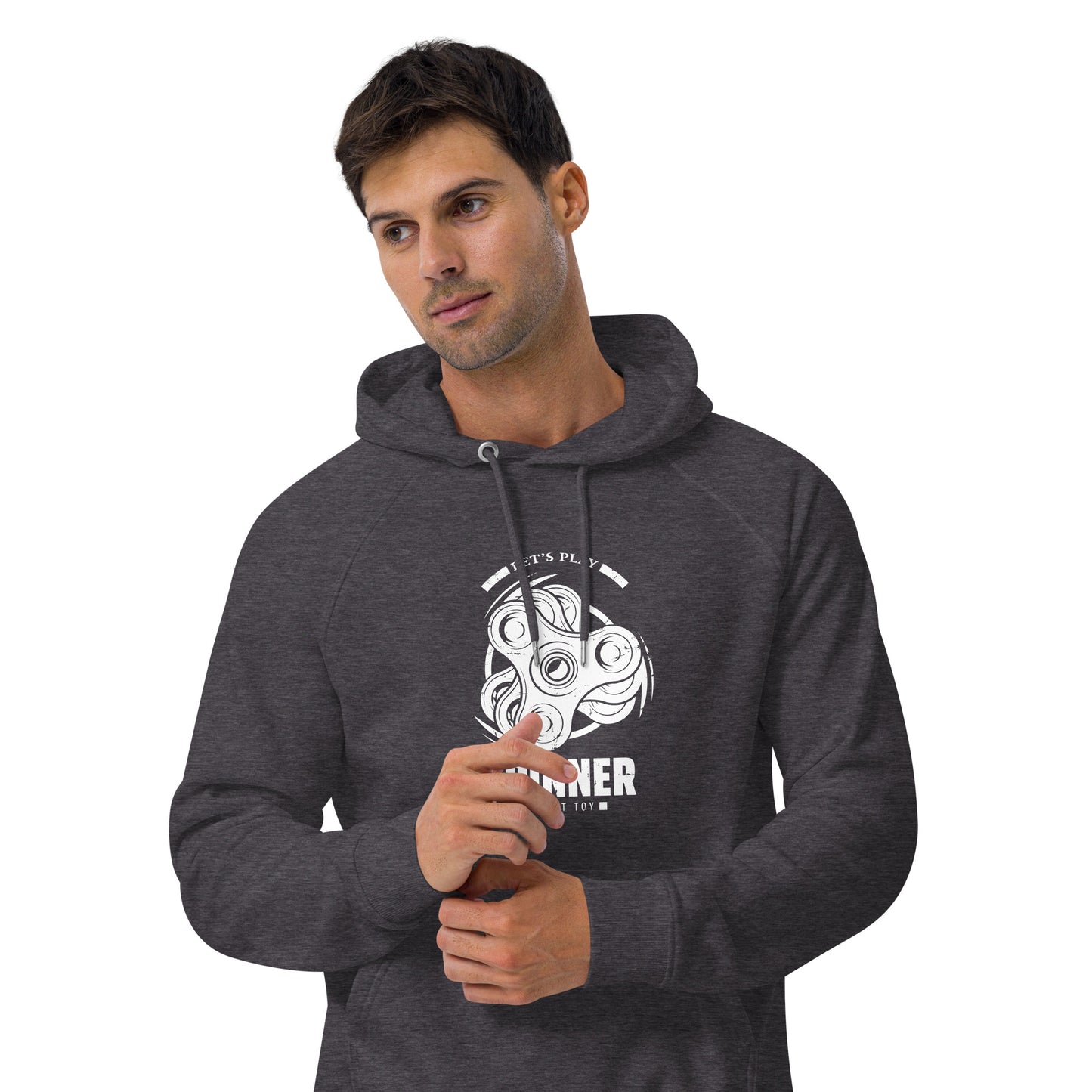 Spinner - Men eco raglan hoodie - HobbyMeFree