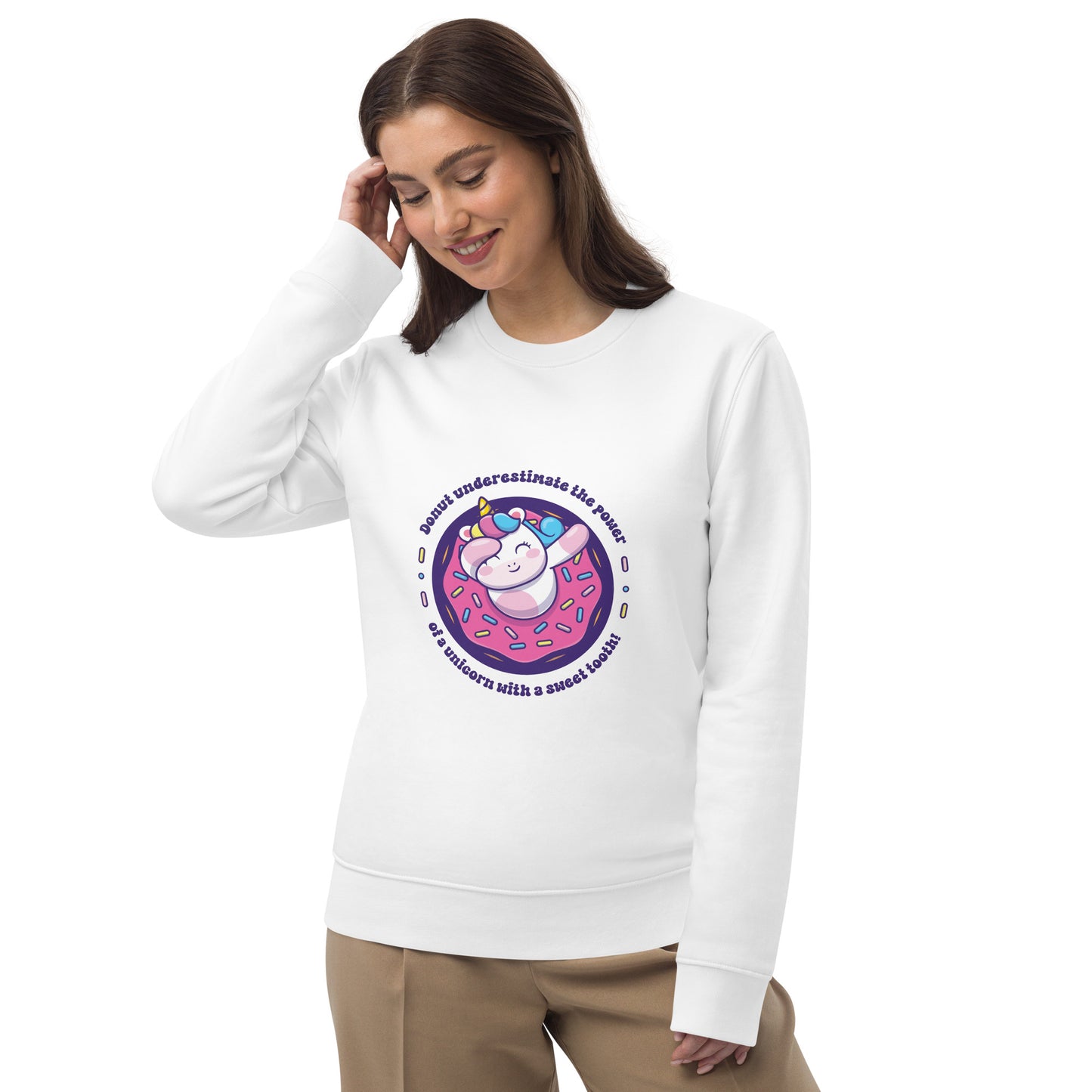 Donut Unicorn - Unisex eco sweatshirt - HobbyMeFree