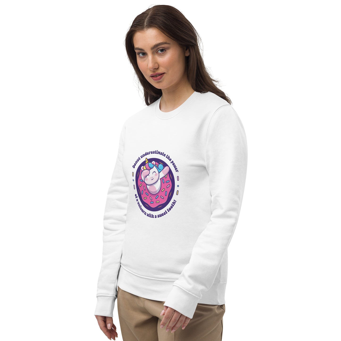 Donut Unicorn - Unisex eco sweatshirt - HobbyMeFree