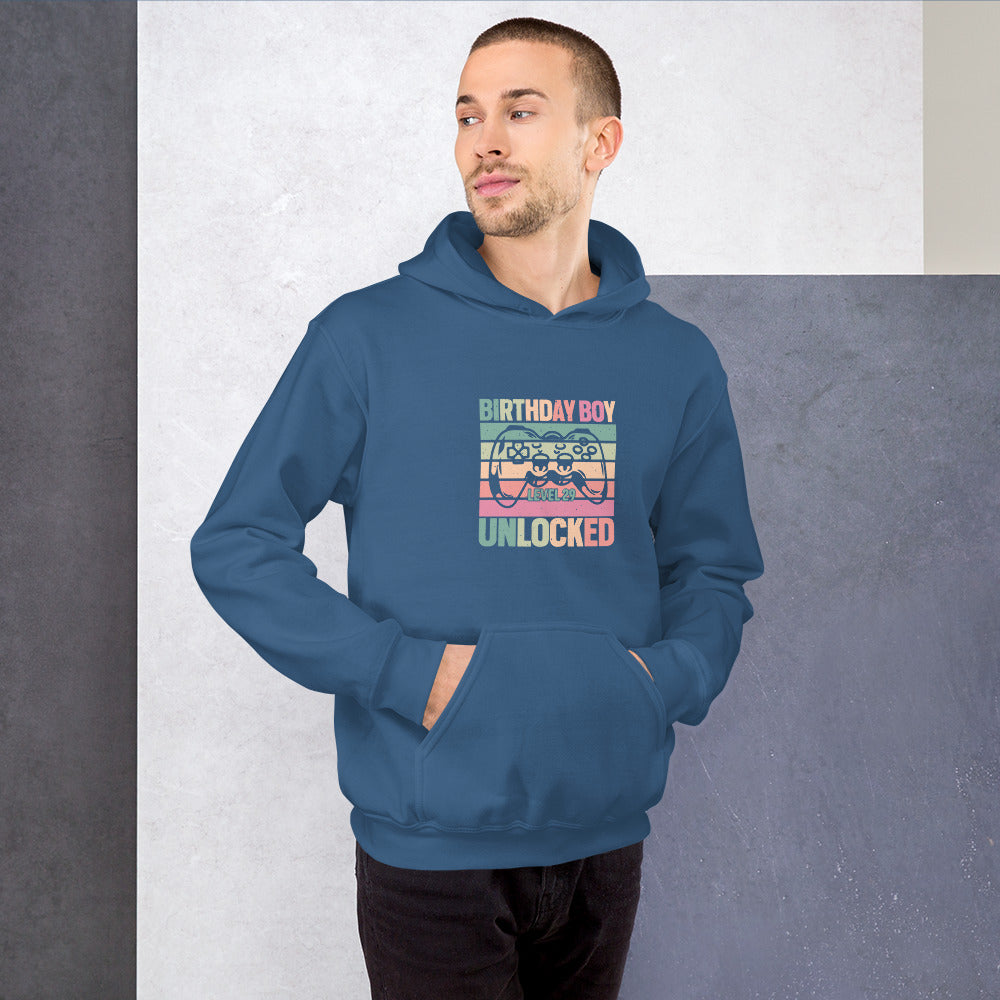 Birthday Boy Level 29 - Unlocked Unisex Hoodie - HobbyMeFree