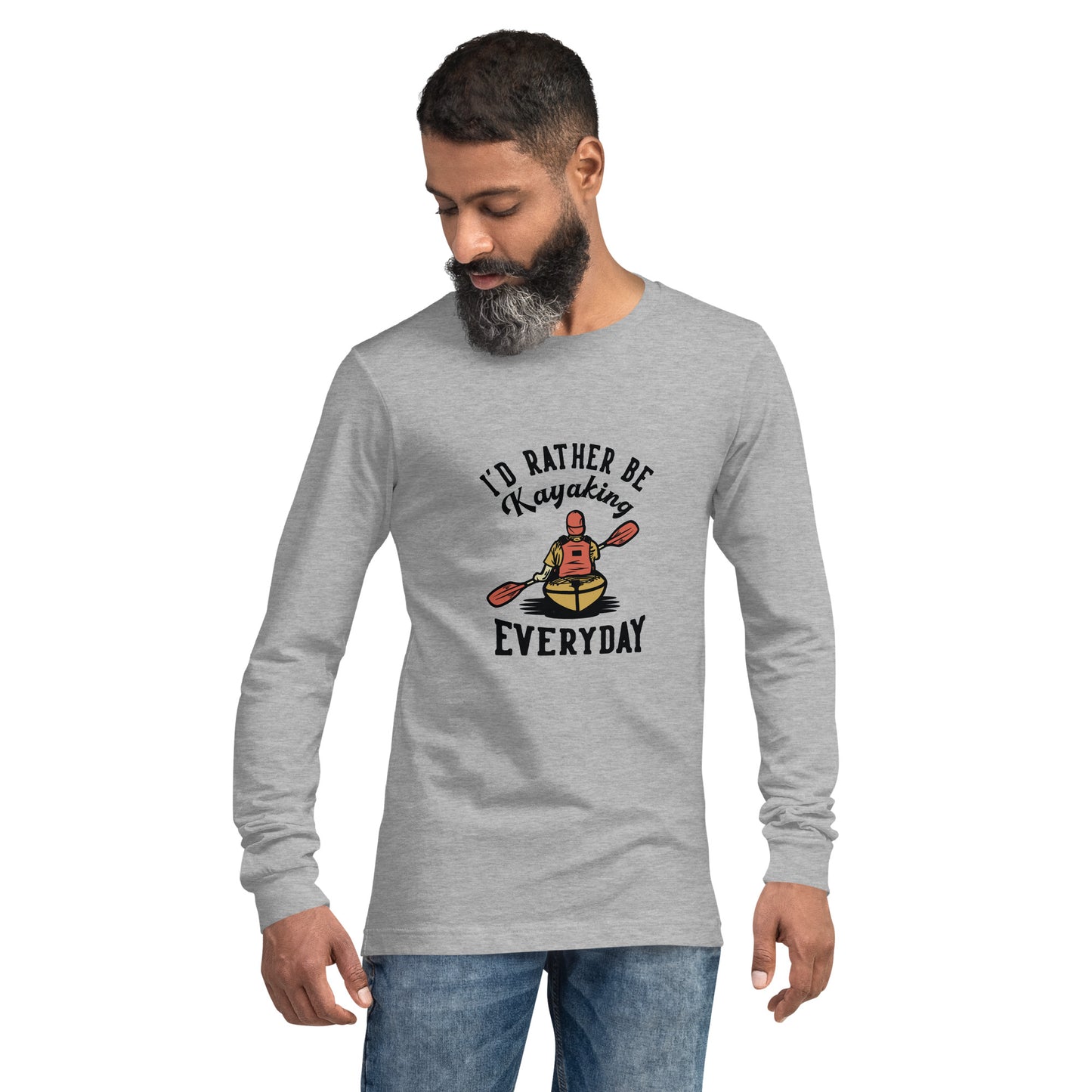 I'd rather be kayaking - Unisex Long Sleeve Tee - HobbyMeFree