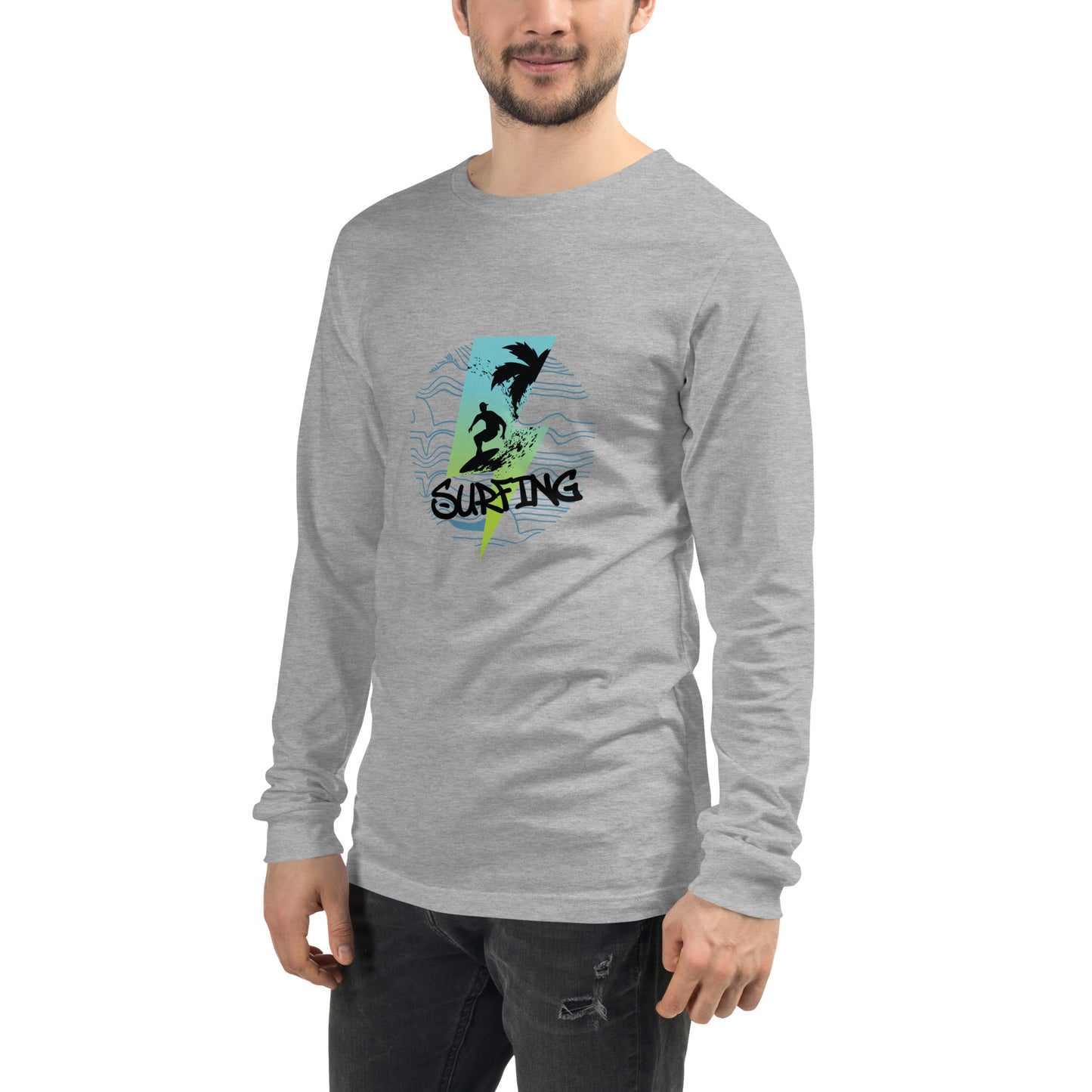 Surfing - Unisex Long Sleeve Tee - HobbyMeFree