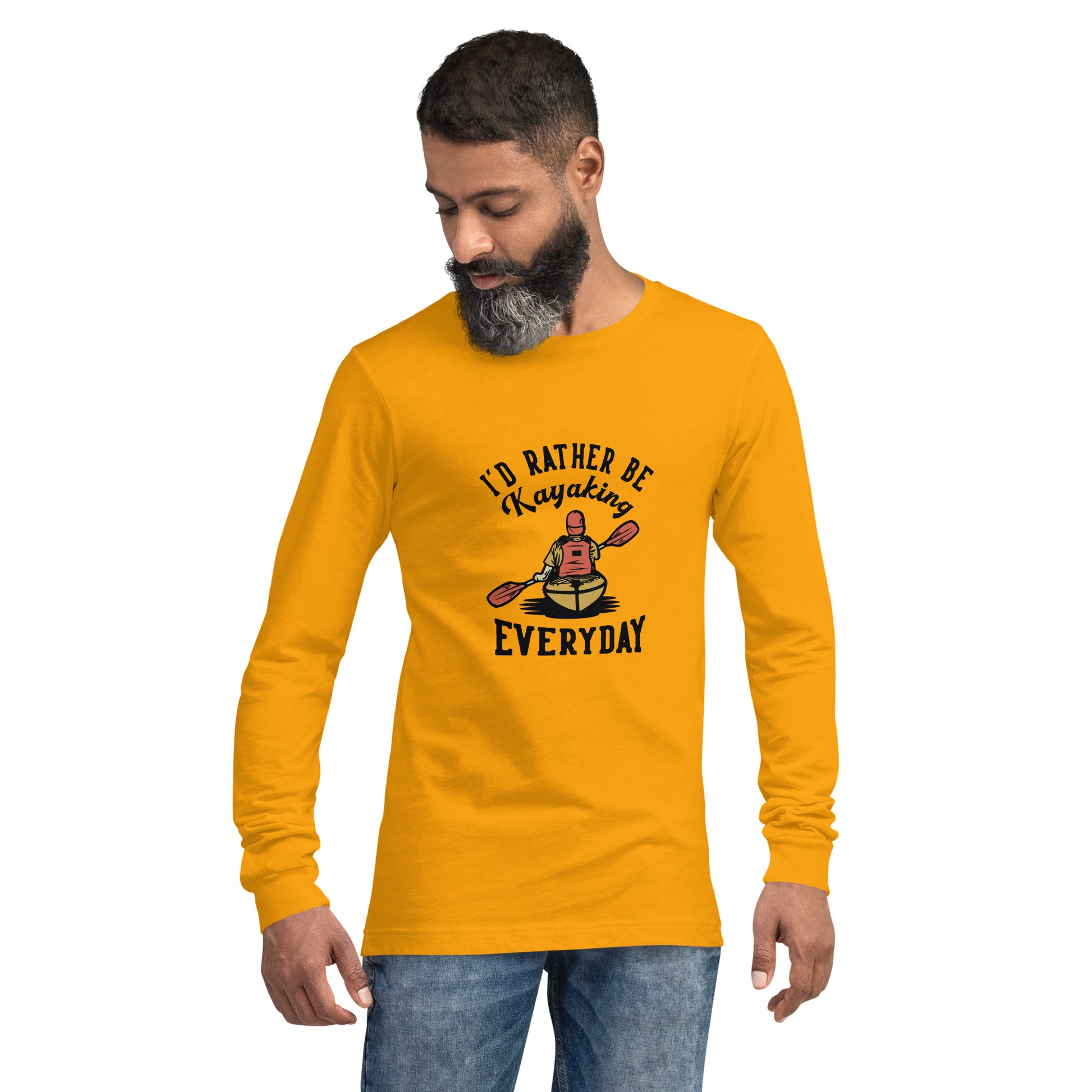 I'd rather be kayaking - Unisex Long Sleeve Tee - HobbyMeFree