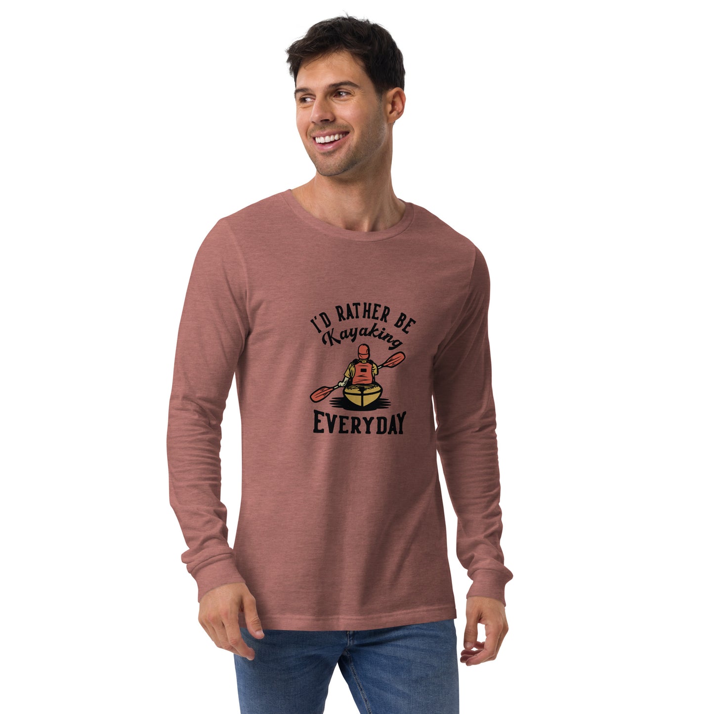 I'd rather be kayaking - Unisex Long Sleeve Tee - HobbyMeFree