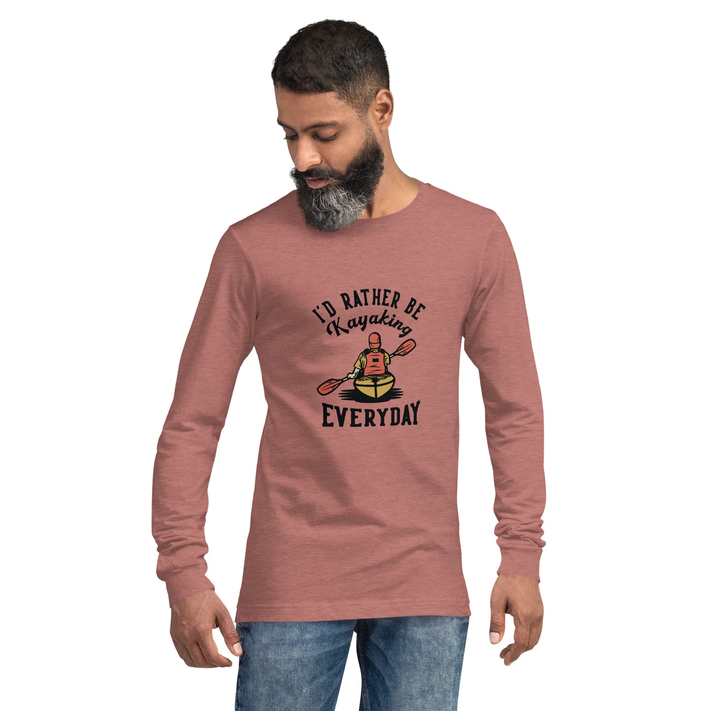 I'd rather be kayaking - Unisex Long Sleeve Tee - HobbyMeFree