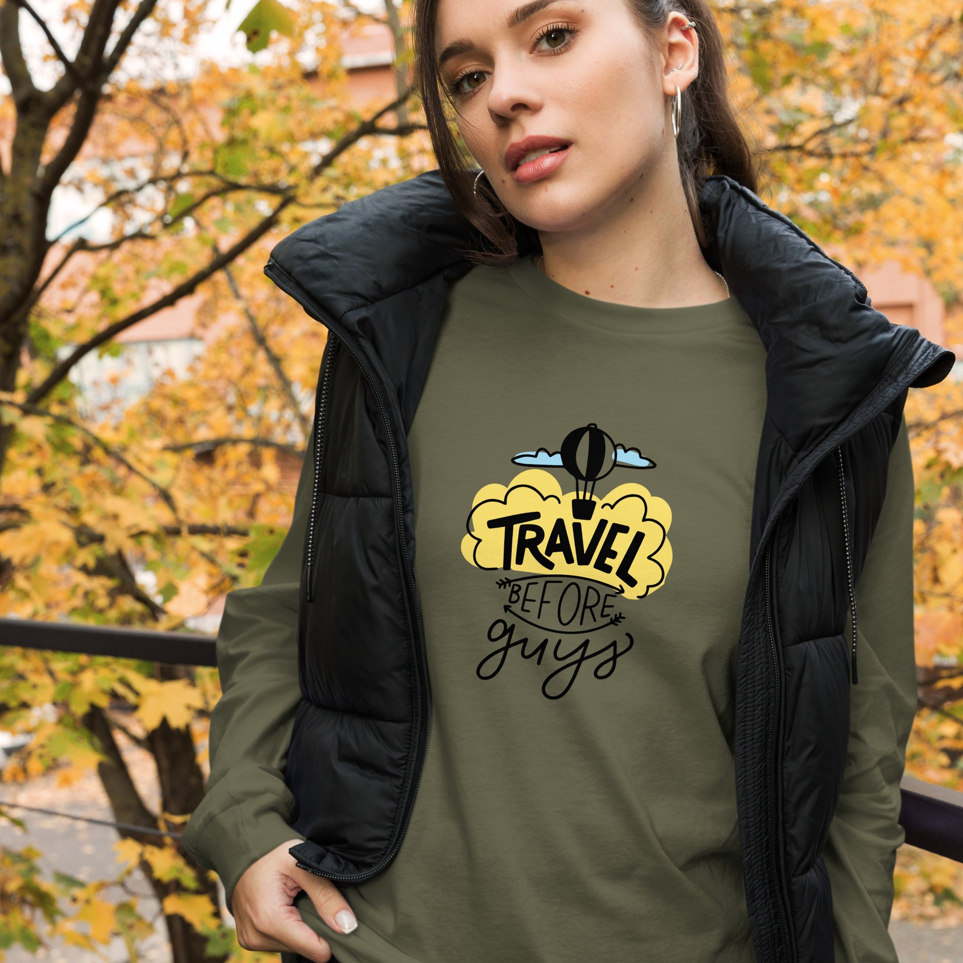 Travel Before Guys - Unisex Long Sleeve Tee - HobbyMeFree