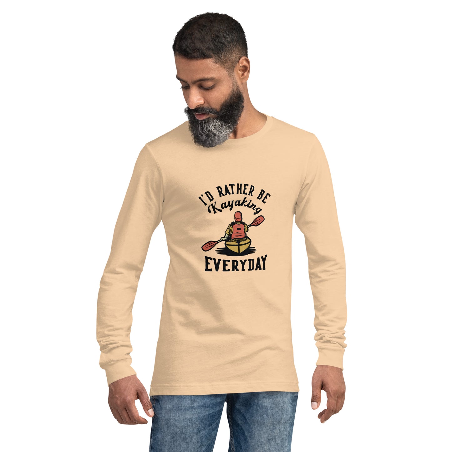 I'd rather be kayaking - Unisex Long Sleeve Tee - HobbyMeFree