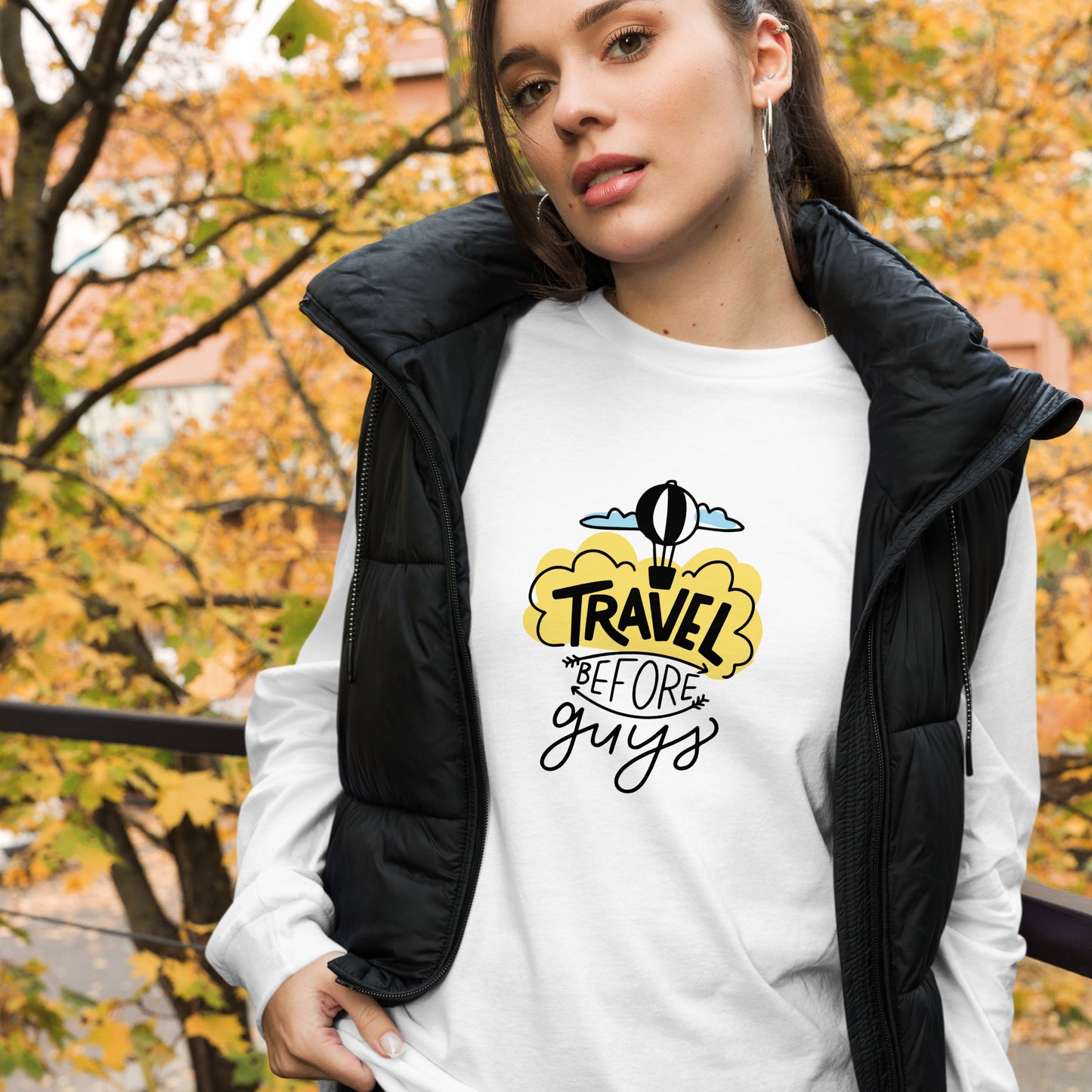 Travel Before Guys - Unisex Long Sleeve Tee - HobbyMeFree