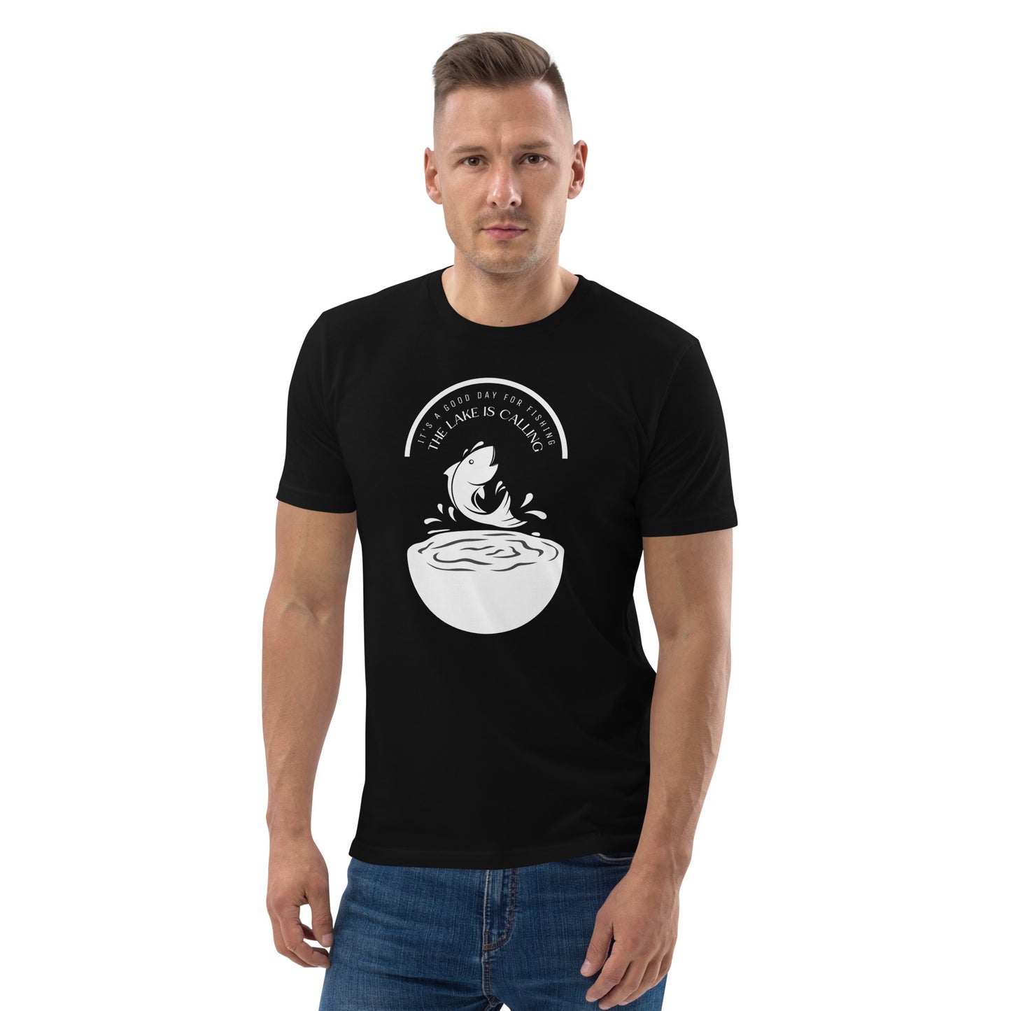 The lake is calling Unisex organic cotton t-shirt - HobbyMeFree