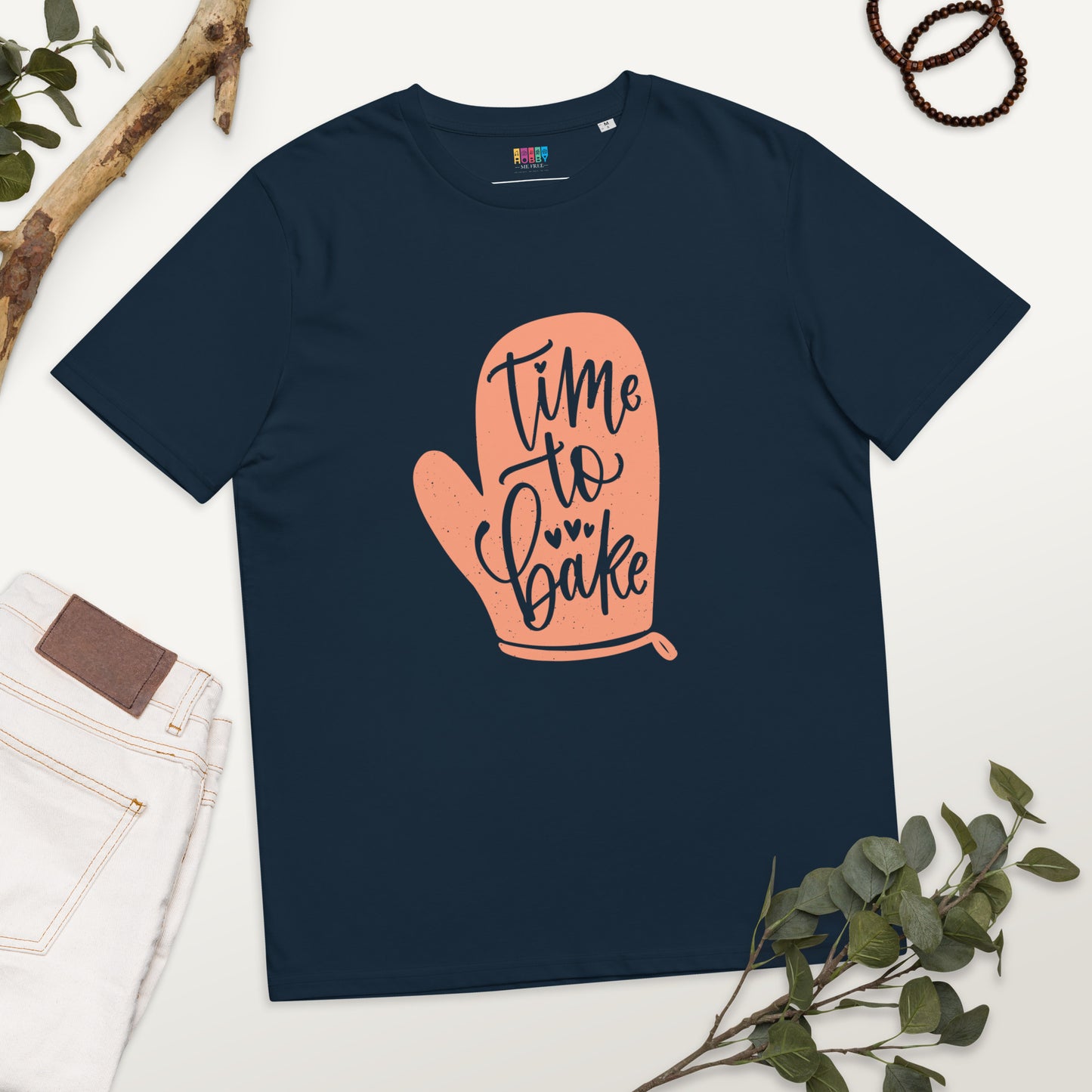 Time to Bake - Unisex organic cotton t-shirt - HobbyMeFree