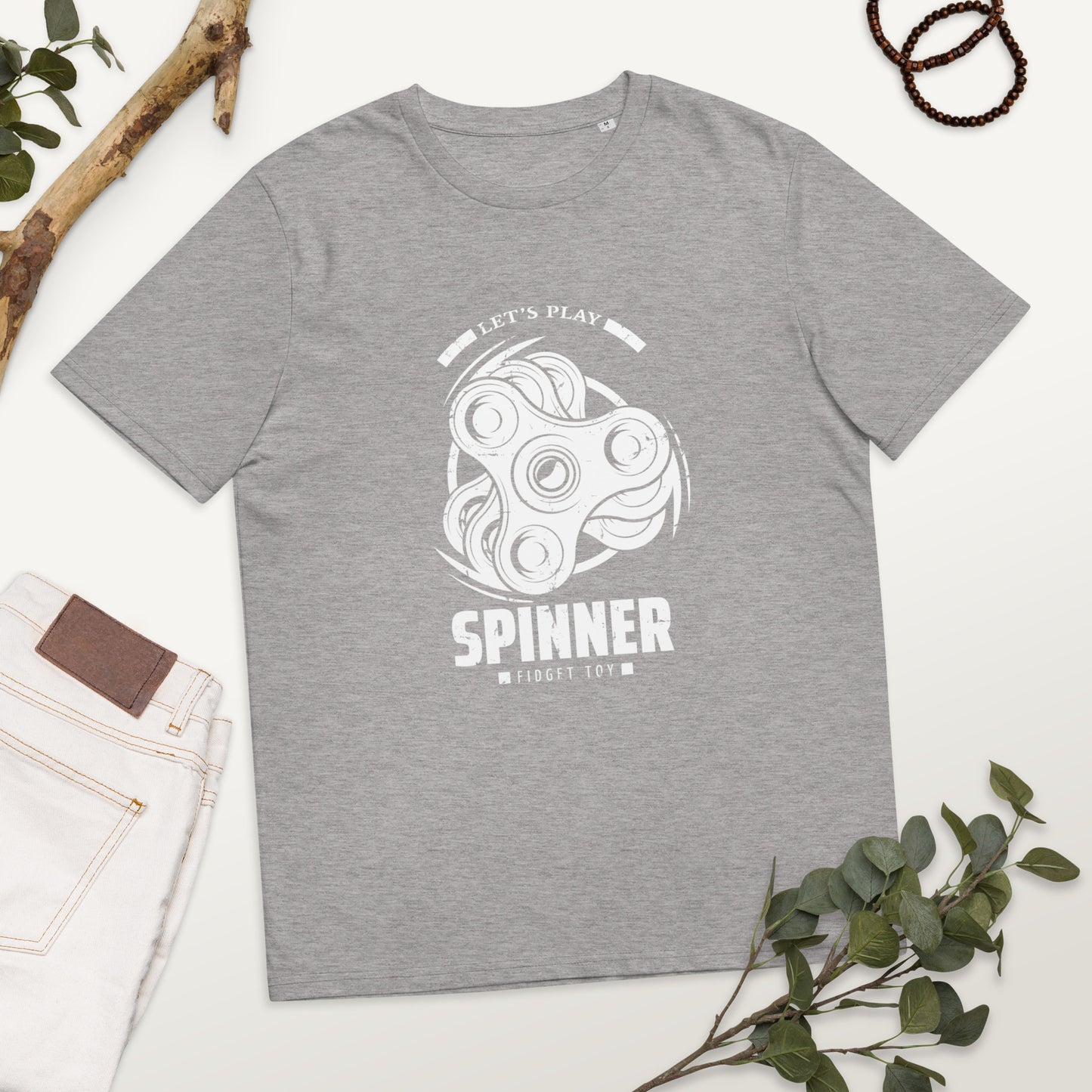 Spinner Player - Unisex organic cotton t-shirt - HobbyMeFree