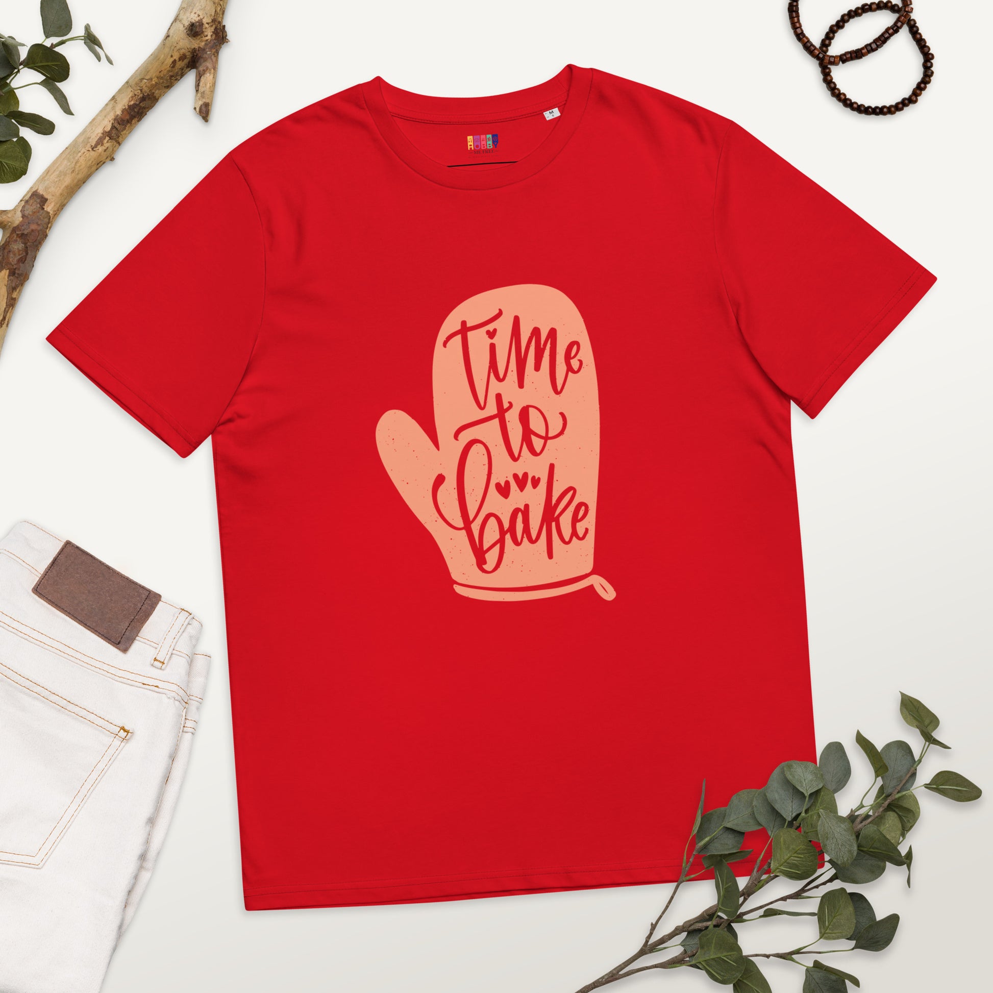 Time to Bake - Unisex organic cotton t-shirt - HobbyMeFree