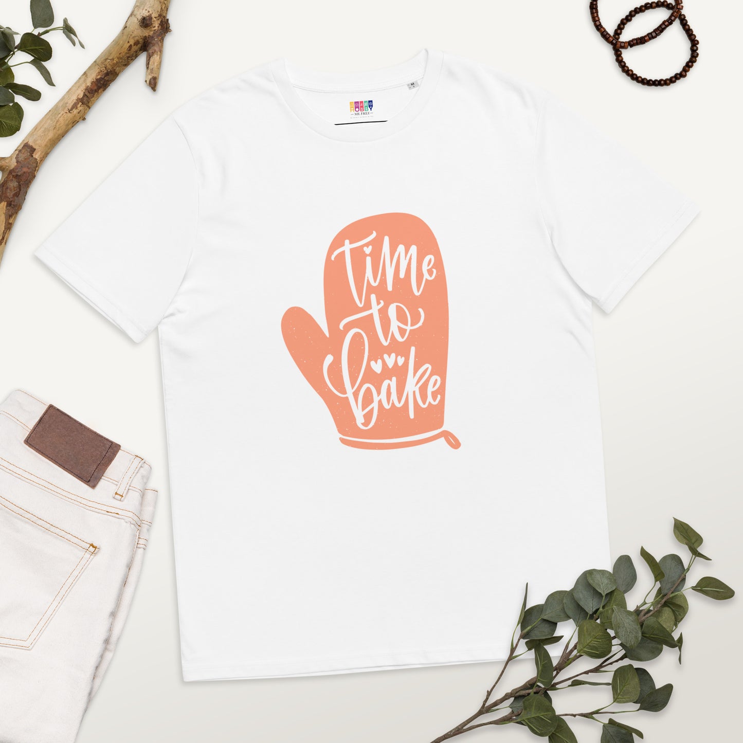 Time to Bake - Unisex organic cotton t-shirt - HobbyMeFree