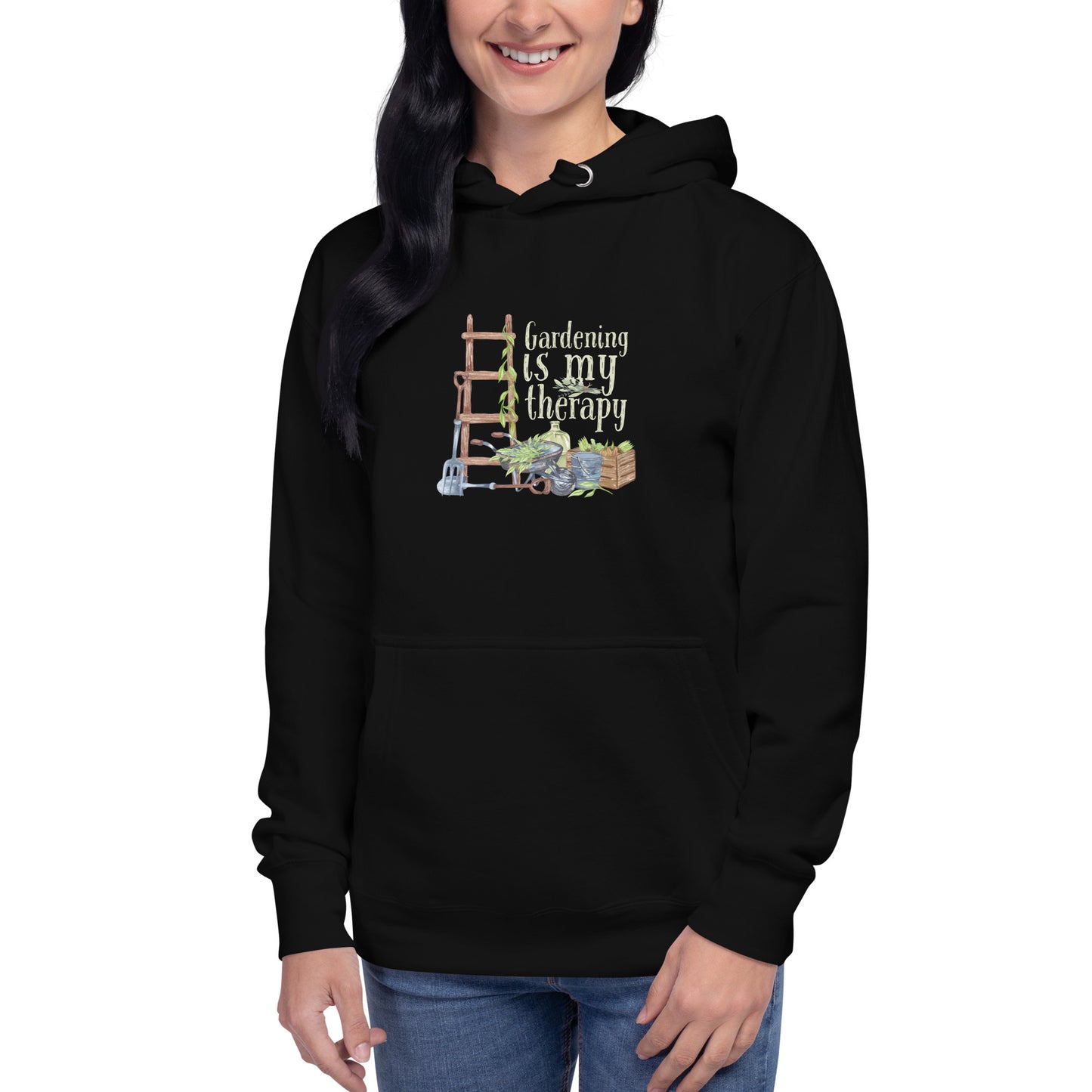 Gardening is my therapy Unisex Hoodie - HobbyMeFree