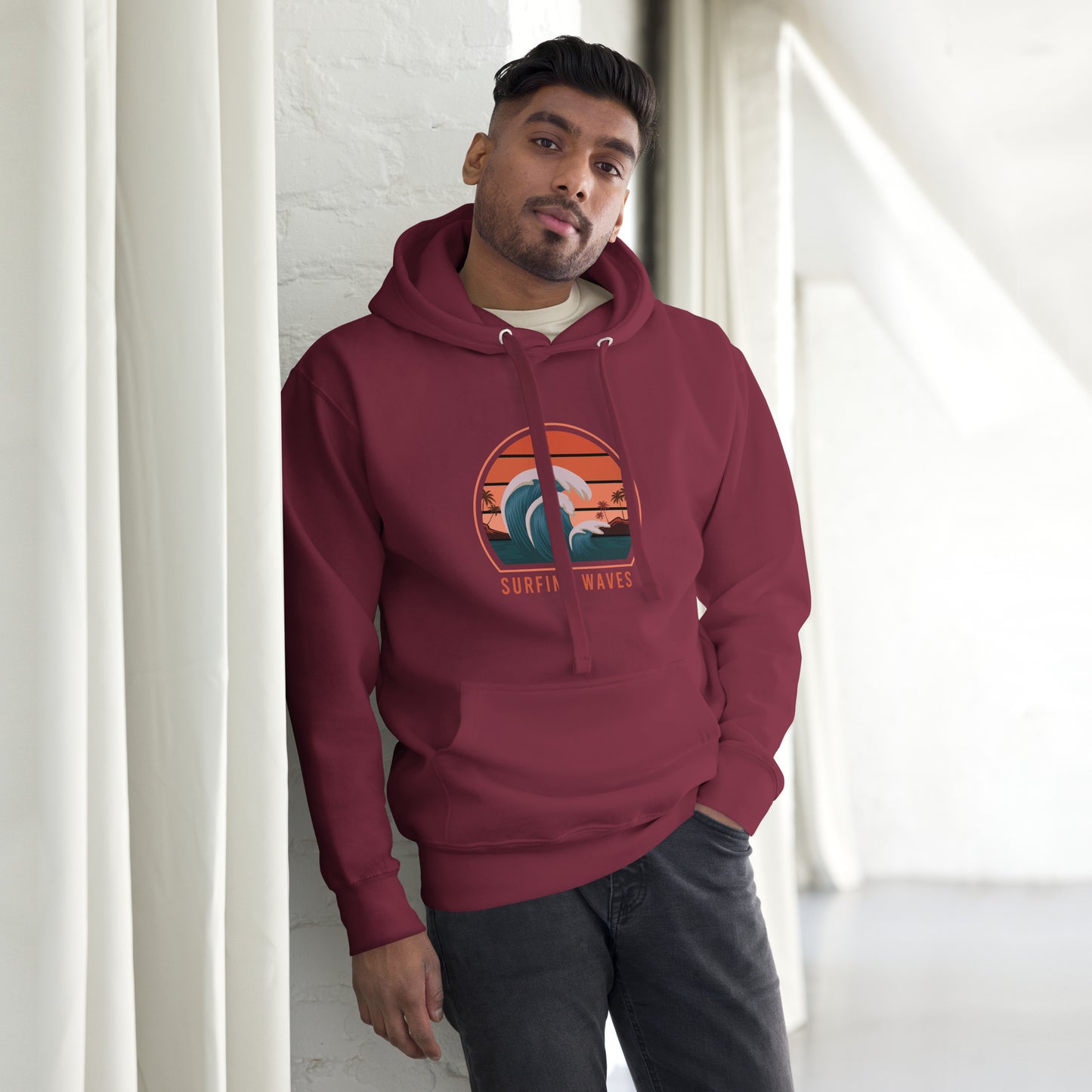 Surfer Waves - Unisex Hoodie - HobbyMeFree